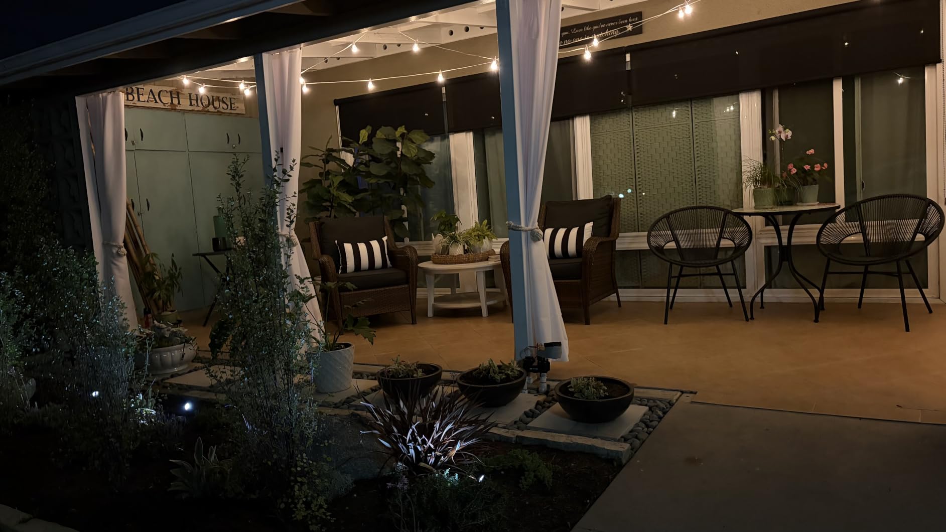 Outdoor String Lights, 55(50+5) FT 25 Bulbs IP65 Waterproof Patio Lights customer photo 2