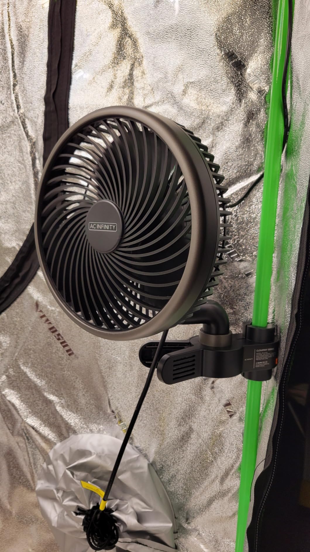 AC Infinity CLOUDRAY S6 Grow Tent Oscillating Clip Fan 6” customer photo 1