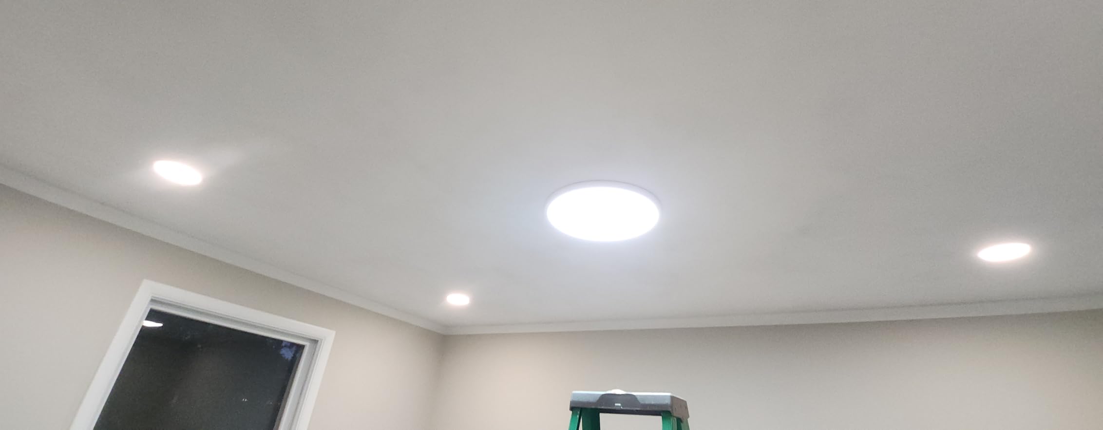 Allsmartlife LED Flush Mount Ceiling Light Fixture, 12inch 24W 2880lm CCT 3000K/4000K/6500K Thin Round Flat Panel Light Surface Mount for Kitchen, Bedroom, Laundry. Dimmable Ceiling Lamp customer photo 2