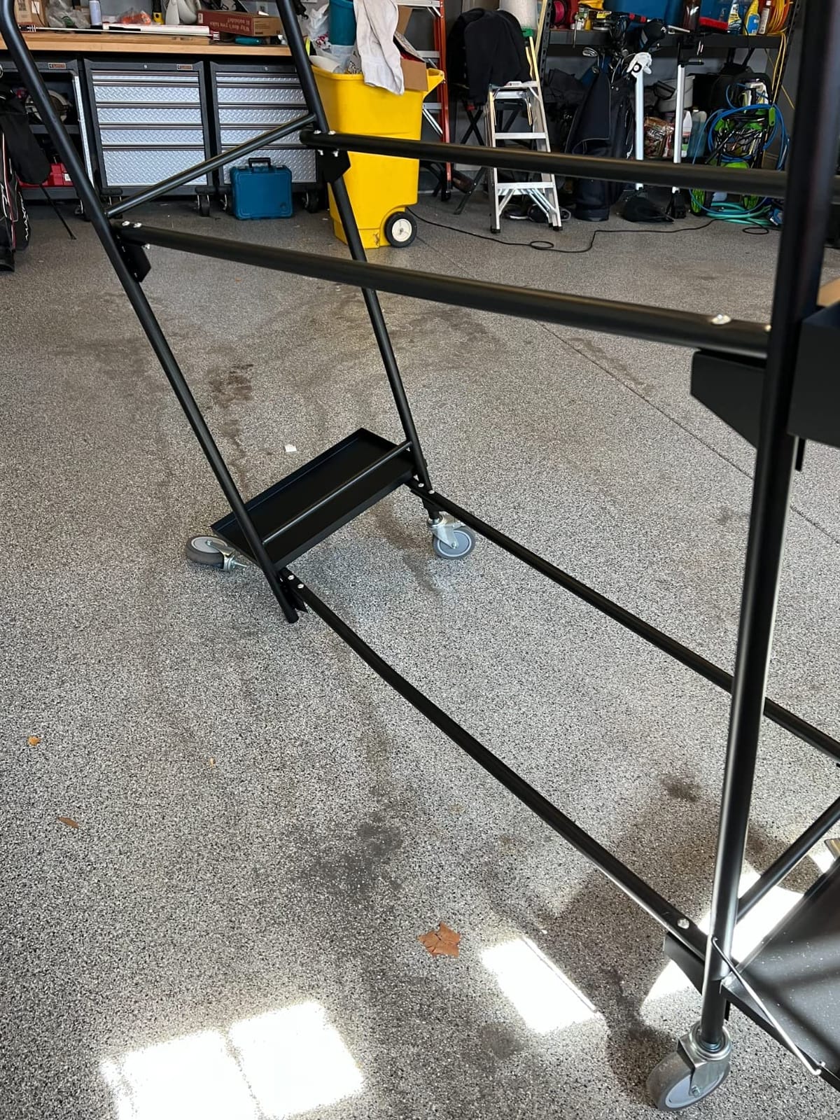 [Upgraded Rolling Tire Rack for Garage,Tire Storage Rack, Heavy-Duty Wheel Rack, Tire Shelf with 4