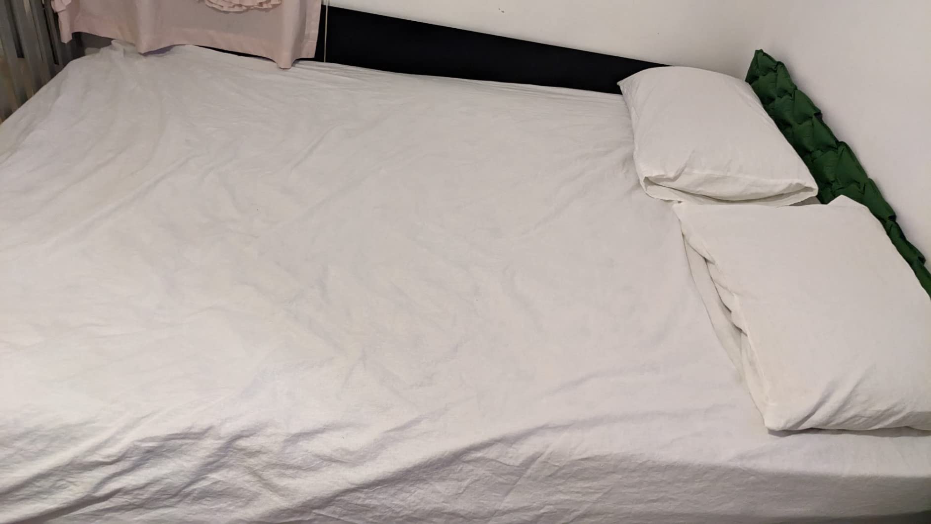 TUMEI 100% French Linen Sheets Queen Size Bed Sheets 4Pcs, 16