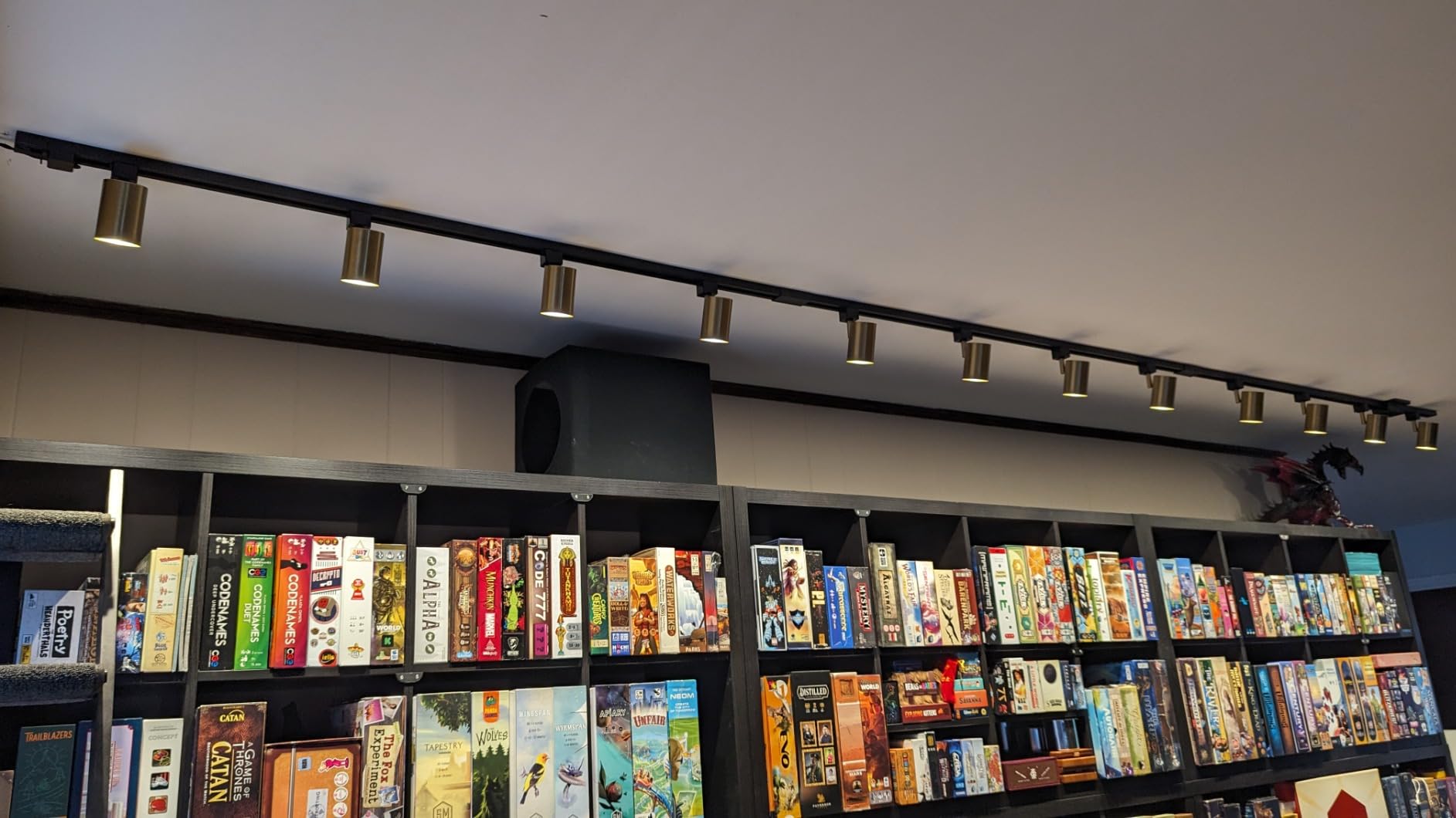 Globe Electric 64000009 4-Light Adjustable Track Lighting Kit, Matte Black and Matte Brass Finish, 56-Inch Width, GU10 Base, Dimmable, Modern Industrial Ceiling Light customer photo 2