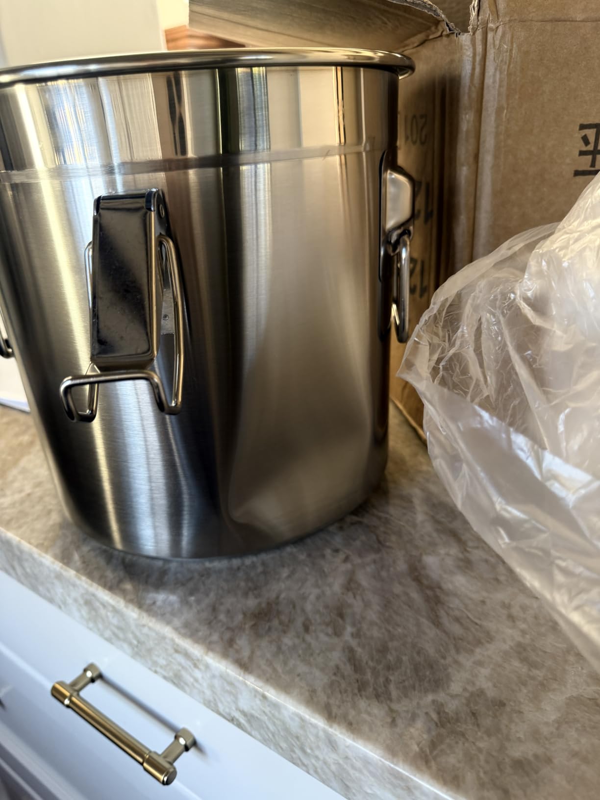 DYNAMI 8.7Gal 304 Stainless Steel Bucket Milk Can with Airtight Lid customer photo 1