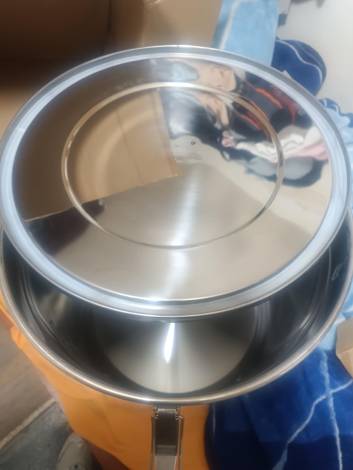 DYNAMI 8.7Gal 304 Stainless Steel Bucket Milk Can with Airtight Lid customer photo 2