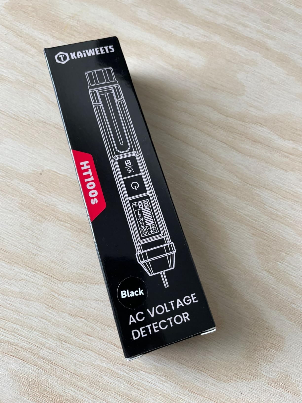 KAIWEETS Voltage Tester/Non-Contact Voltage Tester with Signal Percentage, Dual Range AC 12V/70V-1000V, Live/Null Wire Tester, Electrical Tester with LCD Display, Buzzer Alarm, Wire Breakpoint Finder customer photo 2