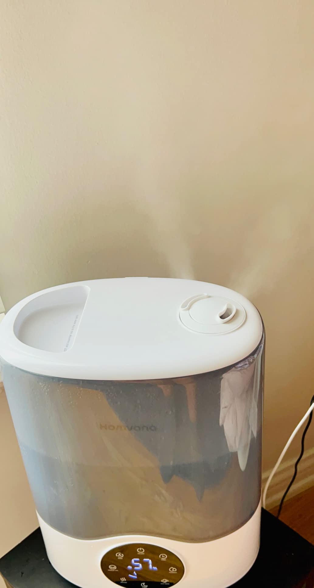 Homvana Humidifier Large Room, 7L (807ft²) Smart Warm and Cool Mist, Top-Fill Humidifiers for Bedroom Baby Nursery Grow Tent, Auto Adapt Mist Quick Air Humidity Indoor, Easy to Clean, Quiet, Diffusers customer photo 1