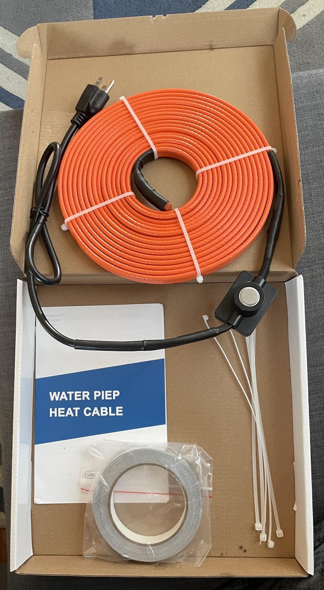 9FT Heat Tape for Water Pipe Freeze Protection 8W/FT customer photo 1