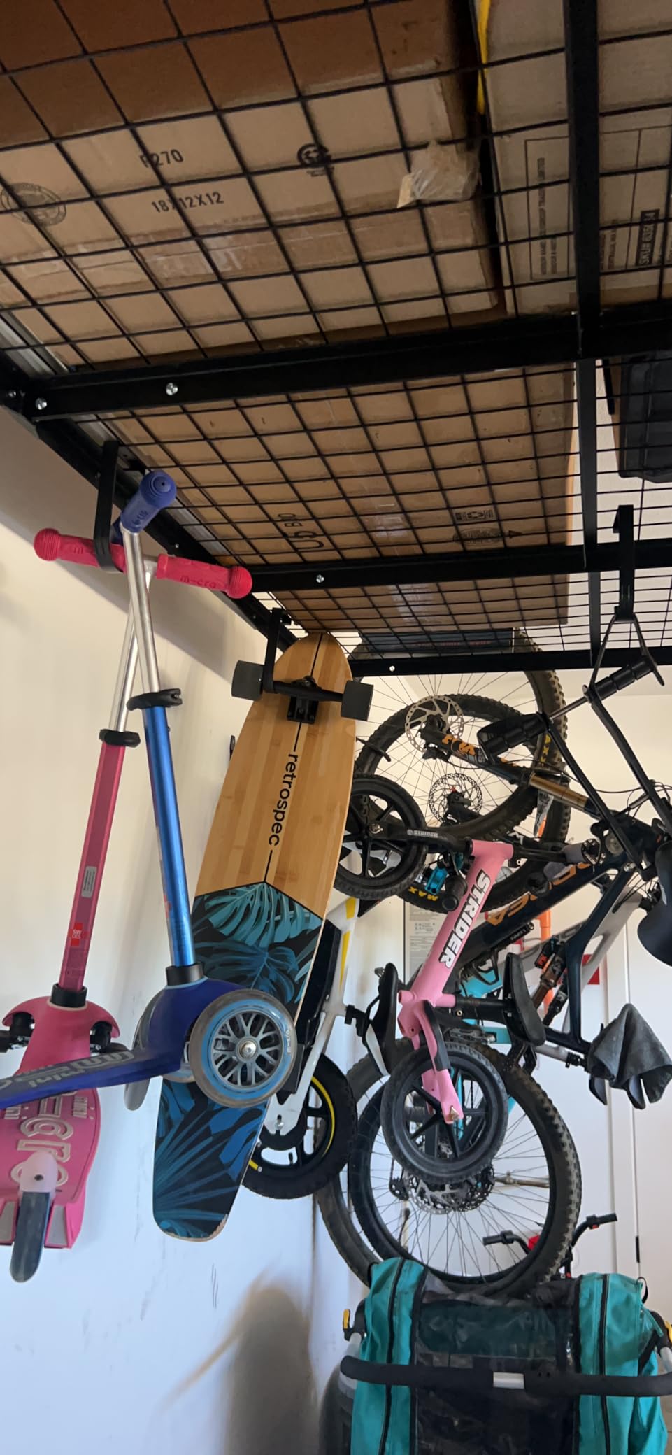 NACETURE Bike Hooks for Garage Ceiling Mount Rack – Heavy Duty Bicycle Hanging Hooks Overhead Garage Storage Rack for Ceiling Hanging Bicycle Shelves Wall Hanger customer photo 2