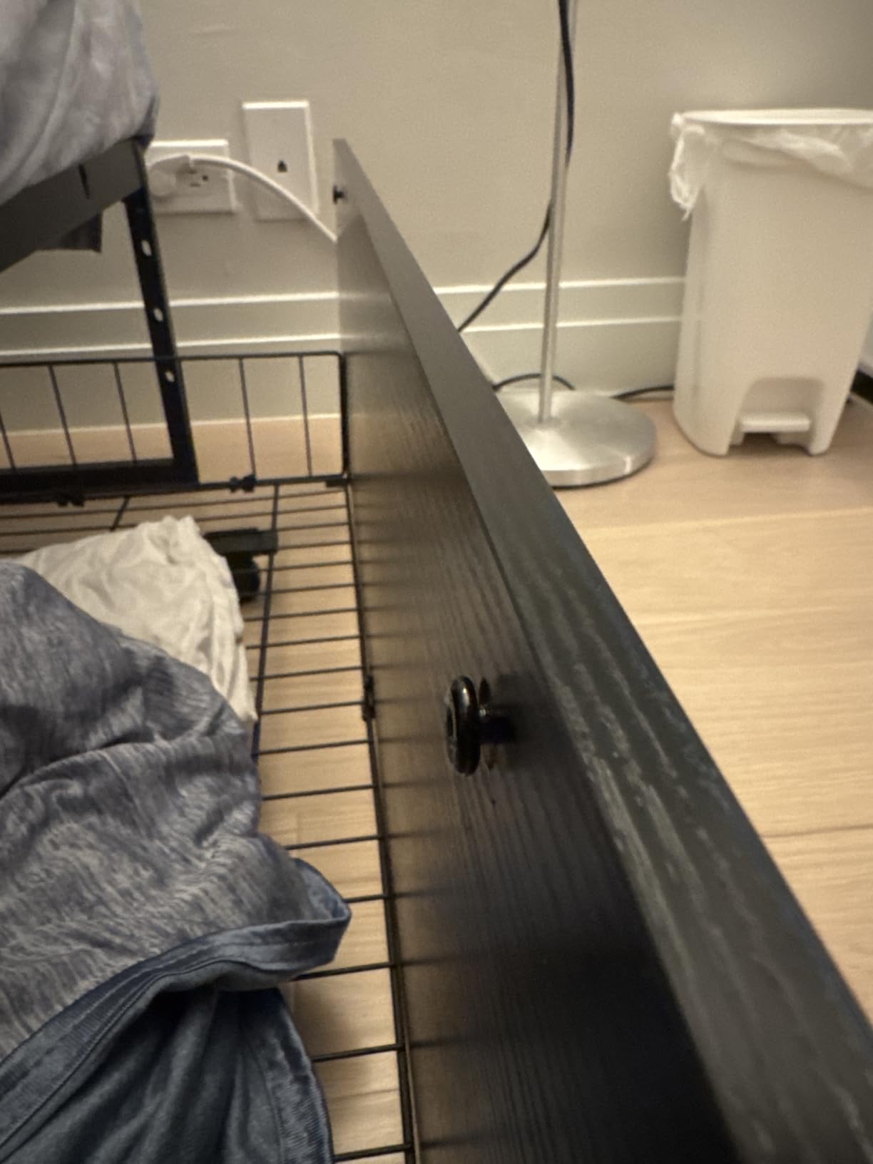 GAZHOME Twin Bed Frame with 2 XL Storage Drawers, Metal Platform Bed Frame with Footboard, 9 Strong Metal Slat Support/No Box Spring Needed/Easy Assembly/Space Saving,Black customer photo 2