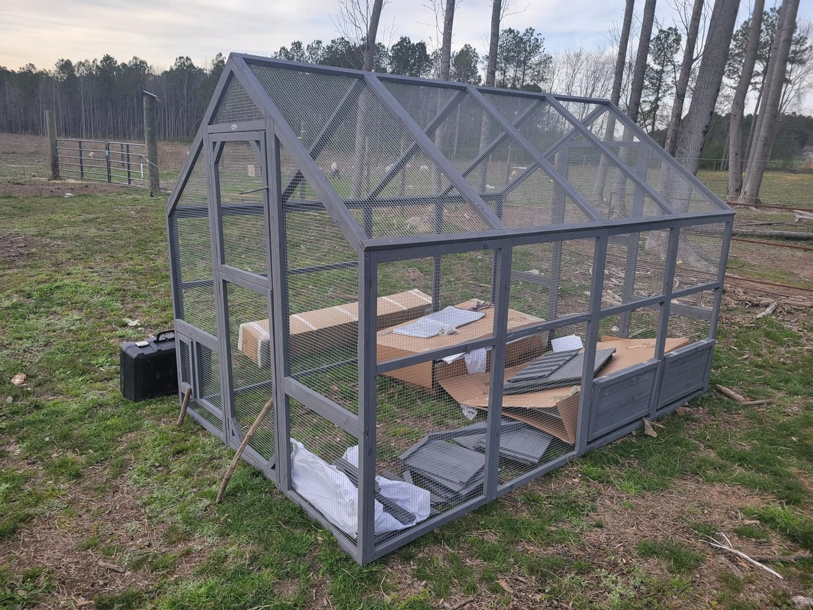 PawHut Large Wooden Chicken Coop for 8-12 Hens 110.2