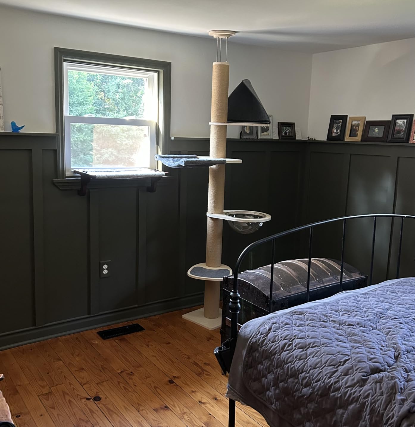 FUKUMARU Floor to Ceiling Cat Tree, 6-10 ft, 6 Level, Grey customer photo 1