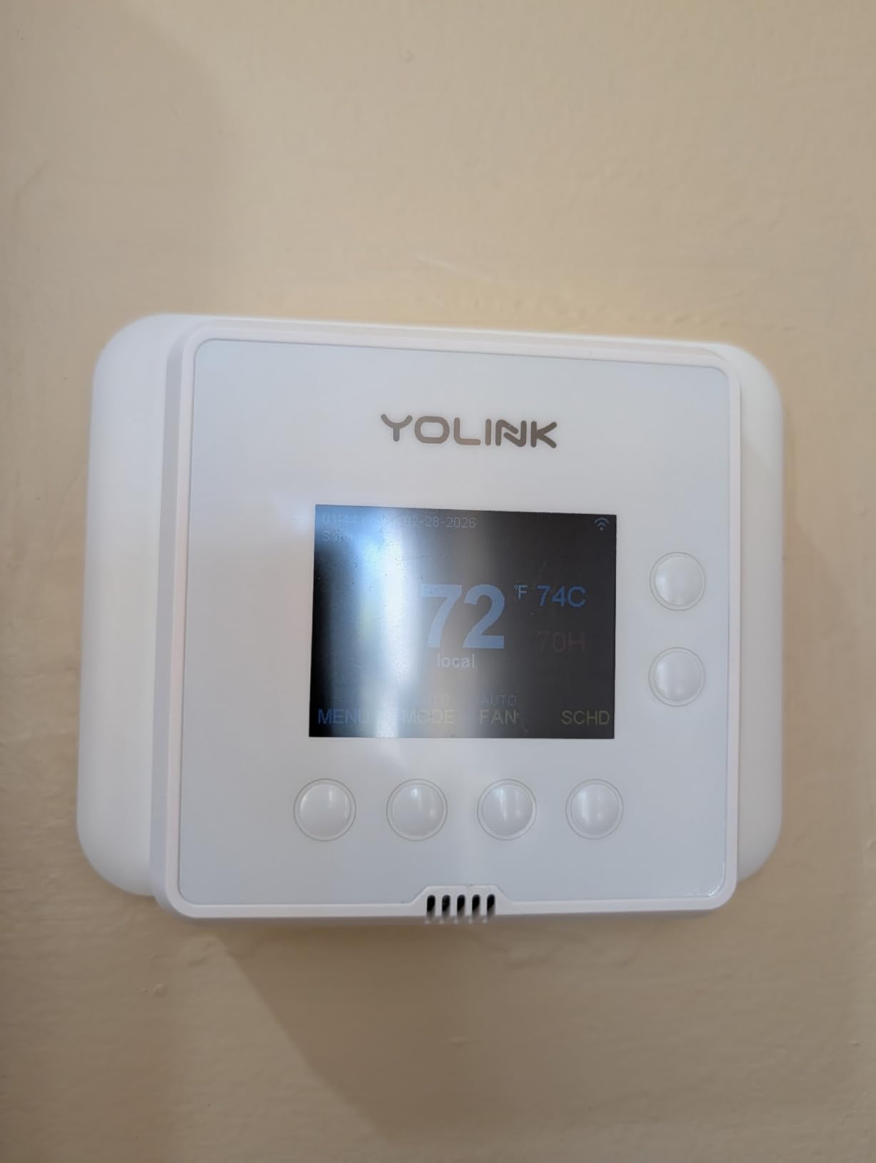 YoLink Thermostat 2, Smart Heat Pump Thermostat, YS4004 customer photo 2