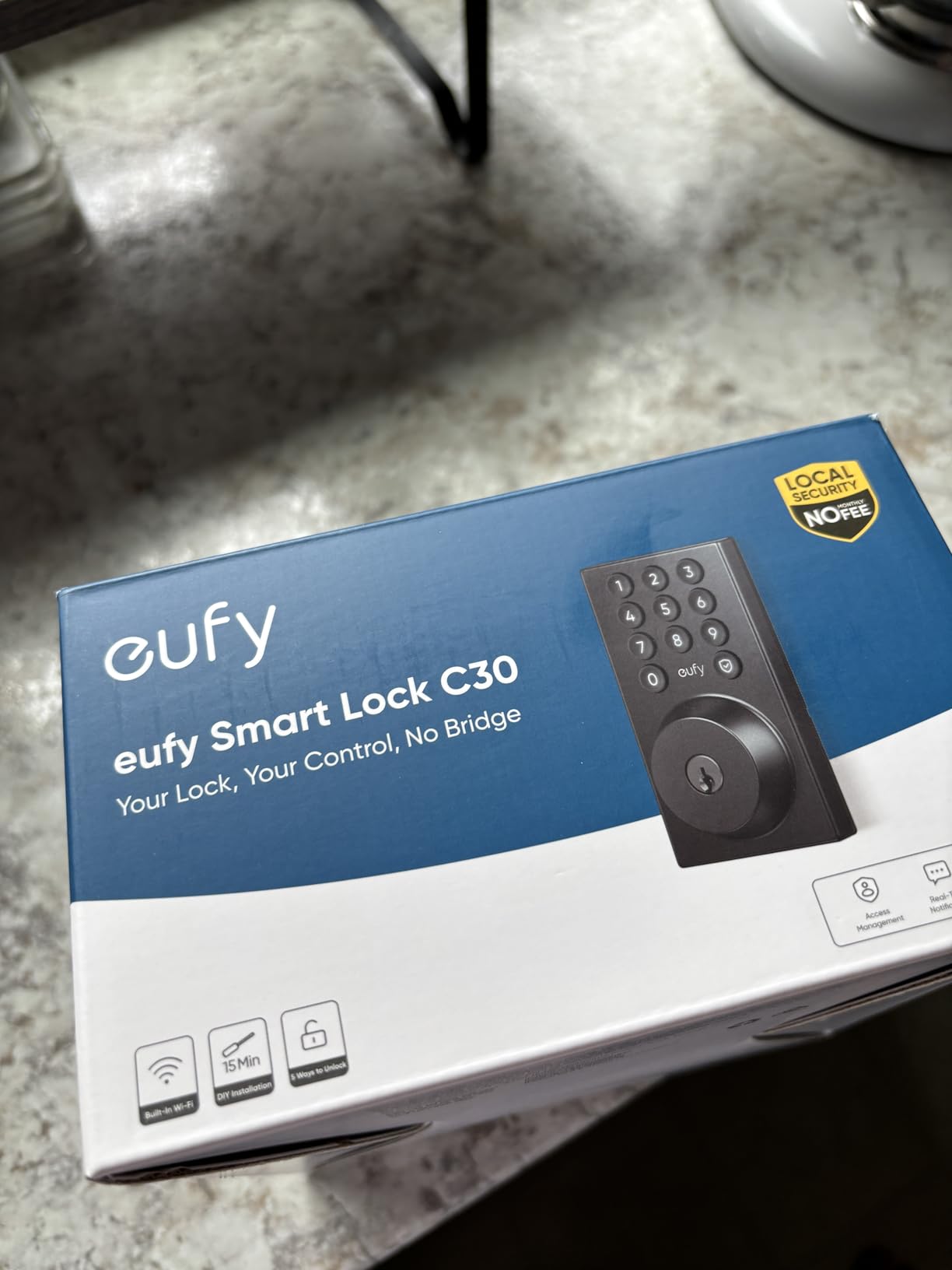 eufy Security Smart Lock C30, Keyless Entry Door Lock, Built-in WiFi, Black customer photo 1