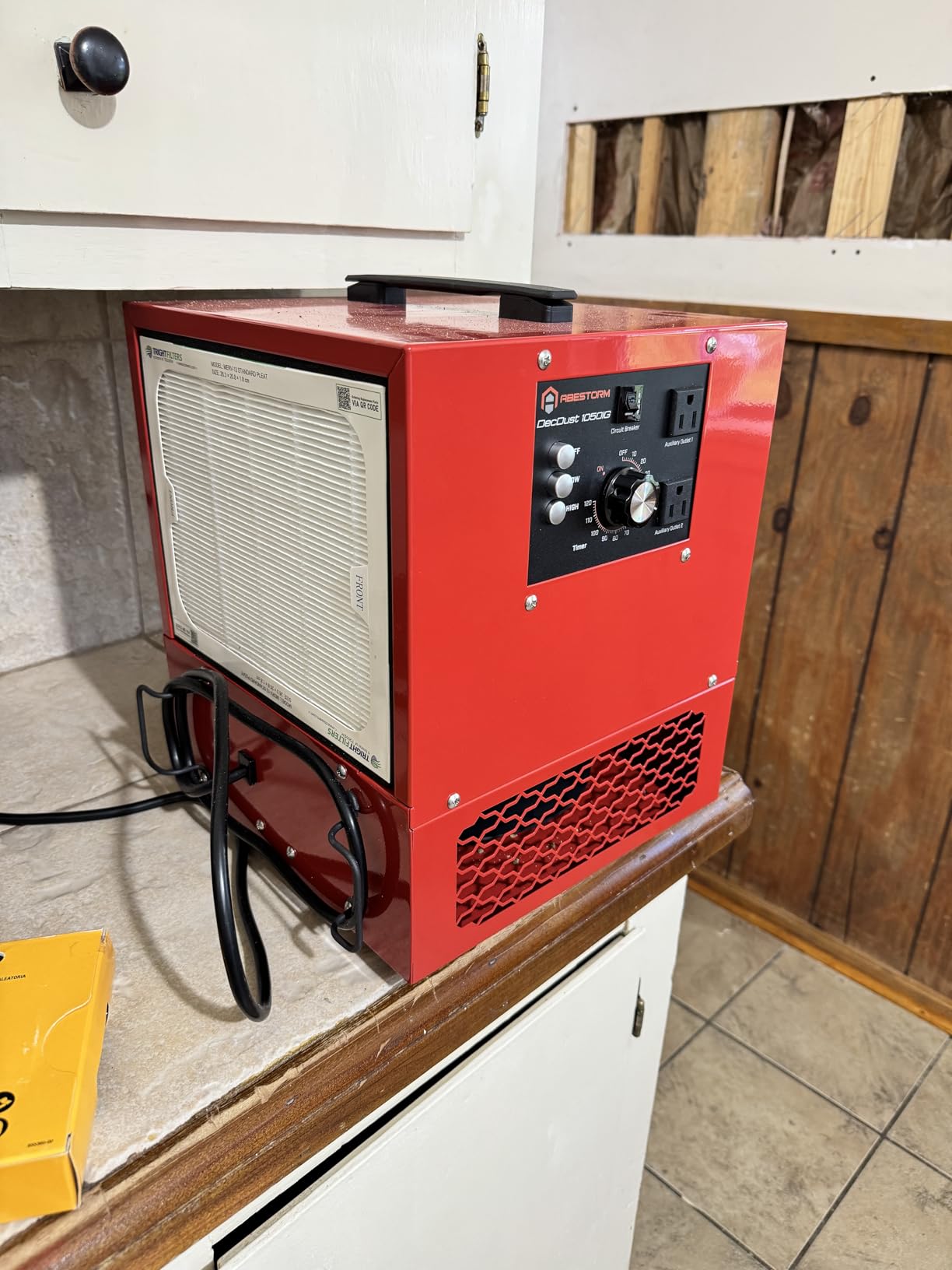Abestorm Tabletop Dust Collector with Dual-Sided Intake for Woodworking customer photo 1