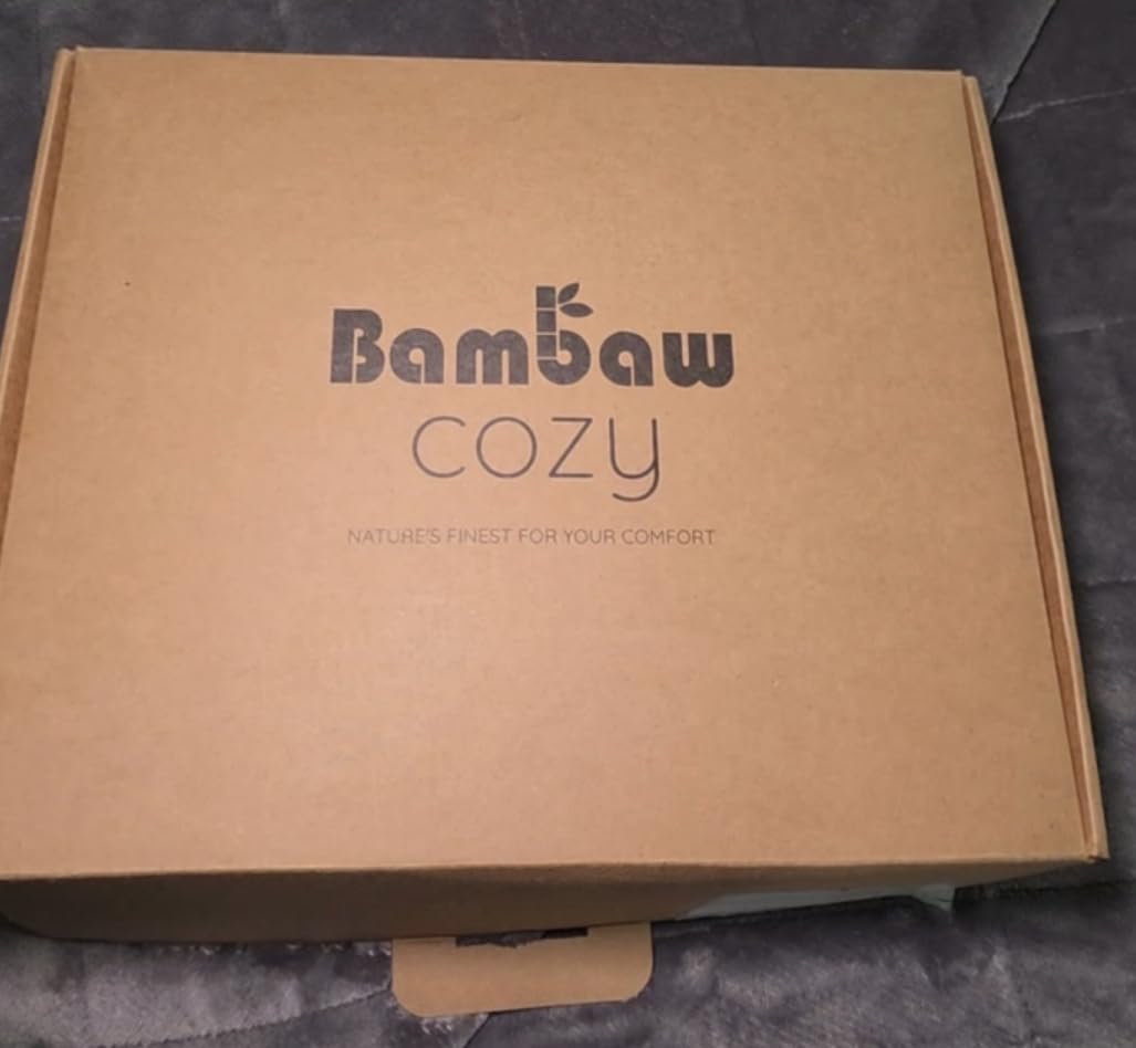Bambaw 100% Viscose Derived from Bamboo Sheets Queen Size Set – 4pcs Cooling Sheets Queen Size, Perfect for Hot Sleepers, with Deep Pockets, Fits Up to 16'' with Elastic Corner Straps (Ivory) customer photo 2