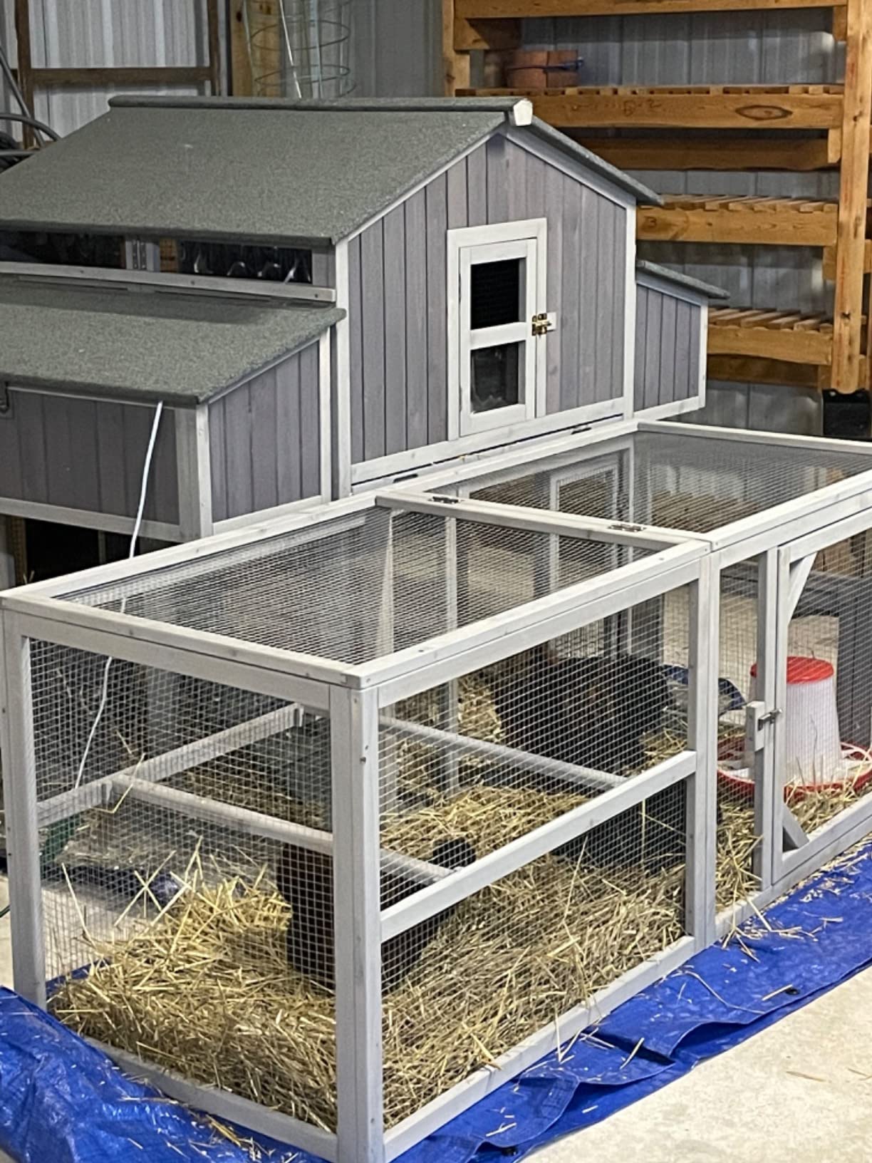 Chicken Coop Mobile Chicken House with Large Nesting Box customer photo 1