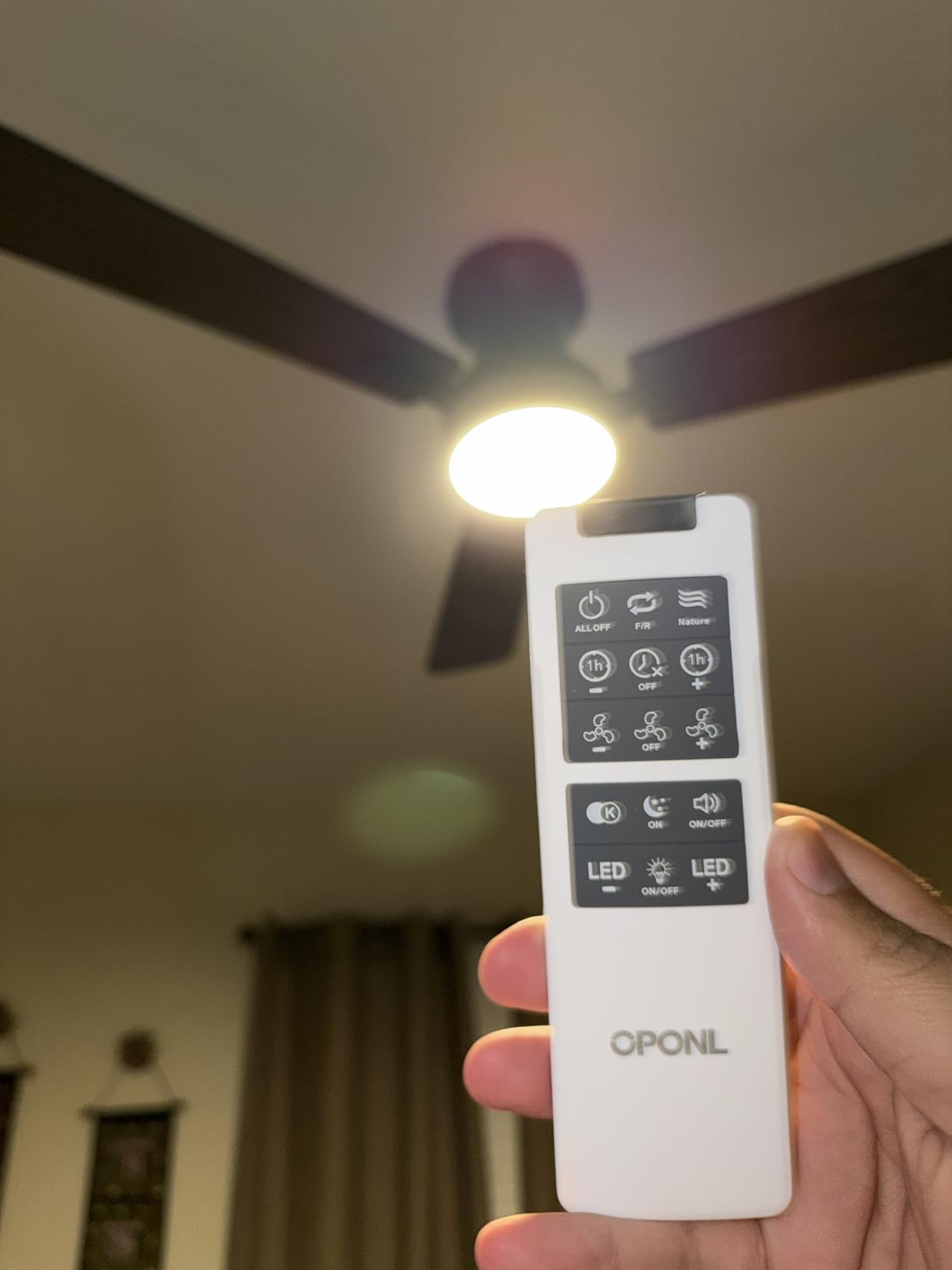 OPONL 52 inch Low Profile Ceiling fan with Light and Remote Control customer photo 1