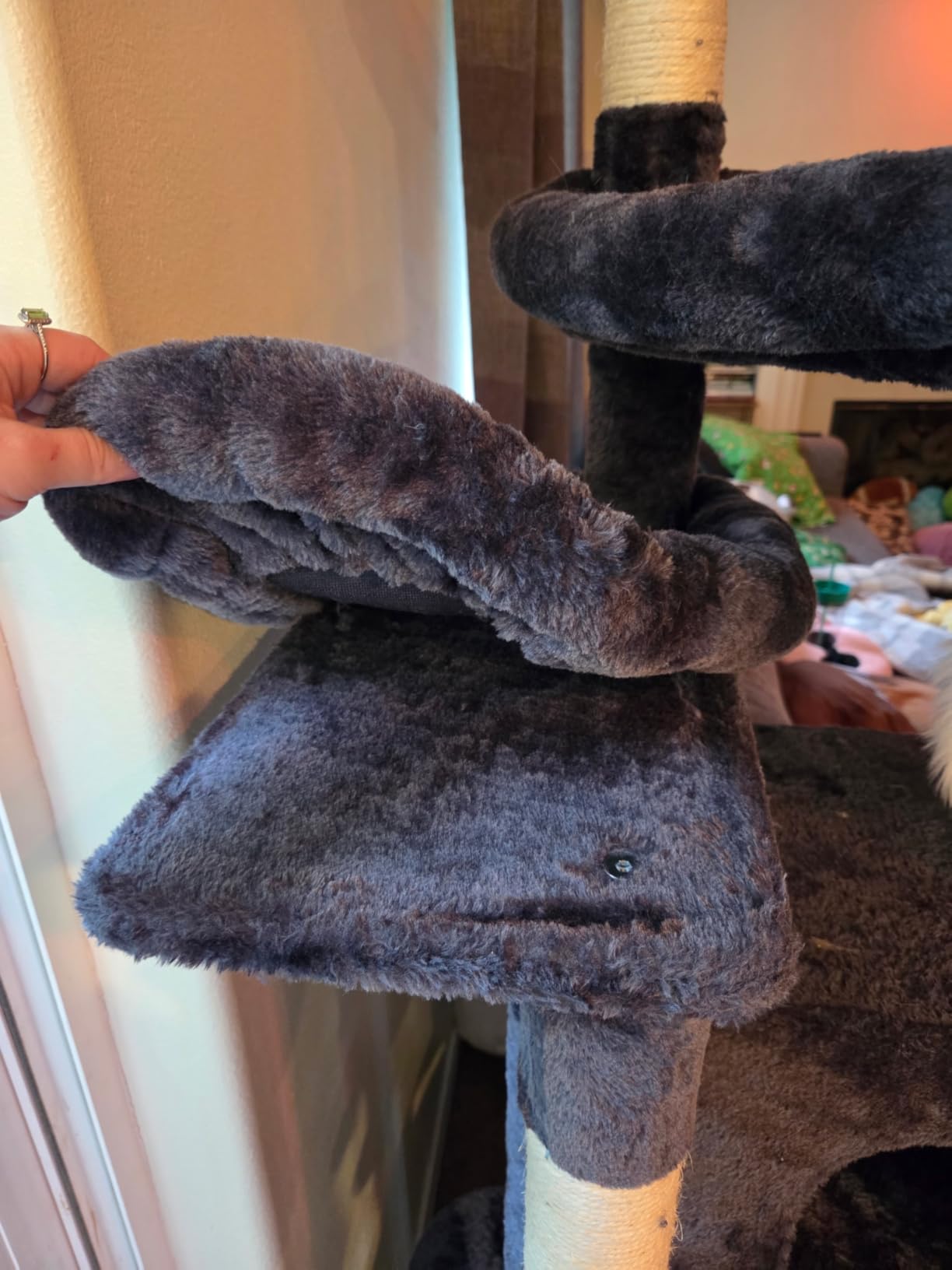 Taoqimiao Heavy-Duty Cat Tree, 71 in Cat Tower for Large Cats 20lbs+ customer photo 1