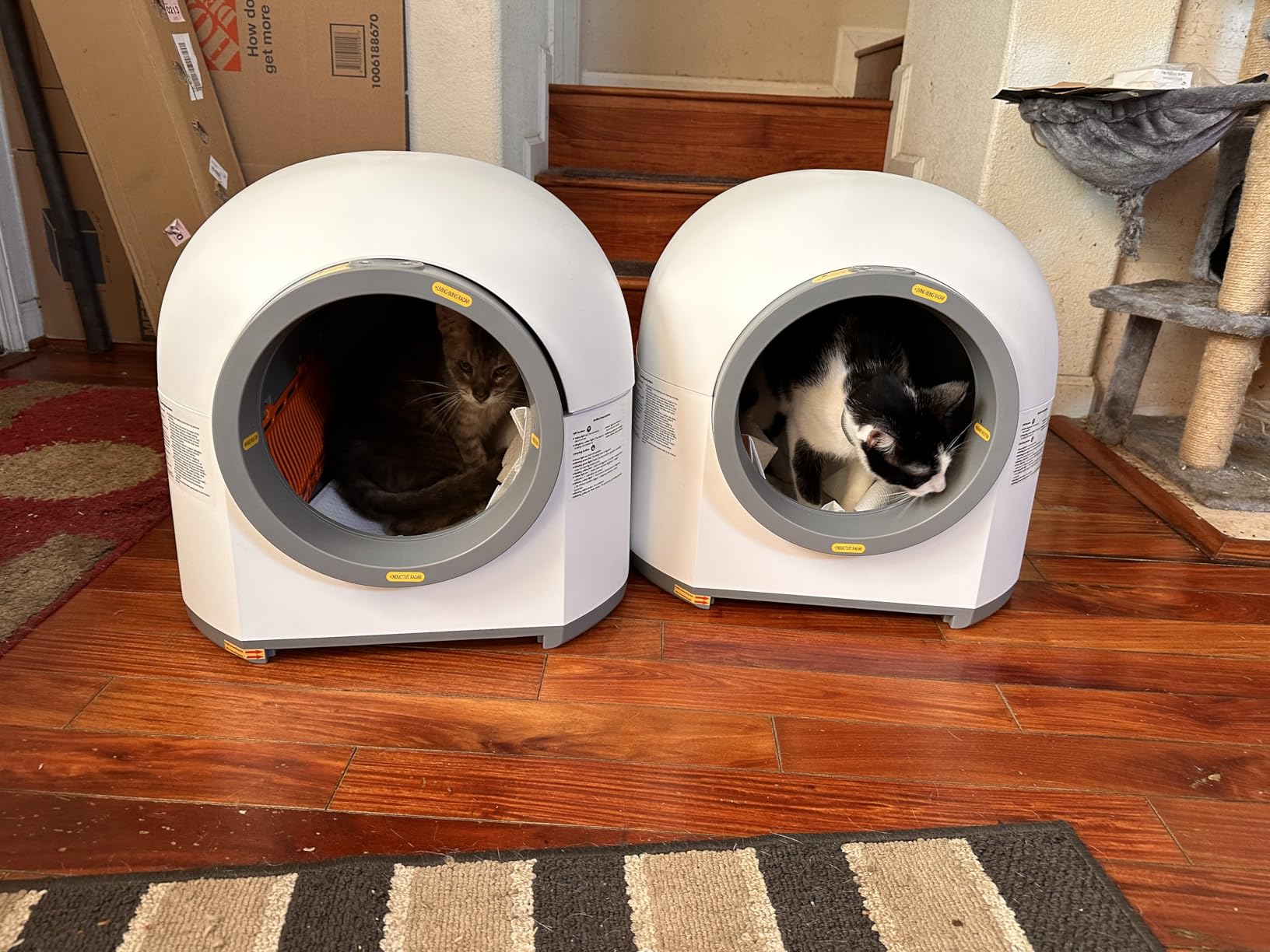 WARCAT Self-Cleaning Litter Box – 90L, APP, Sensors, Gray customer photo 2