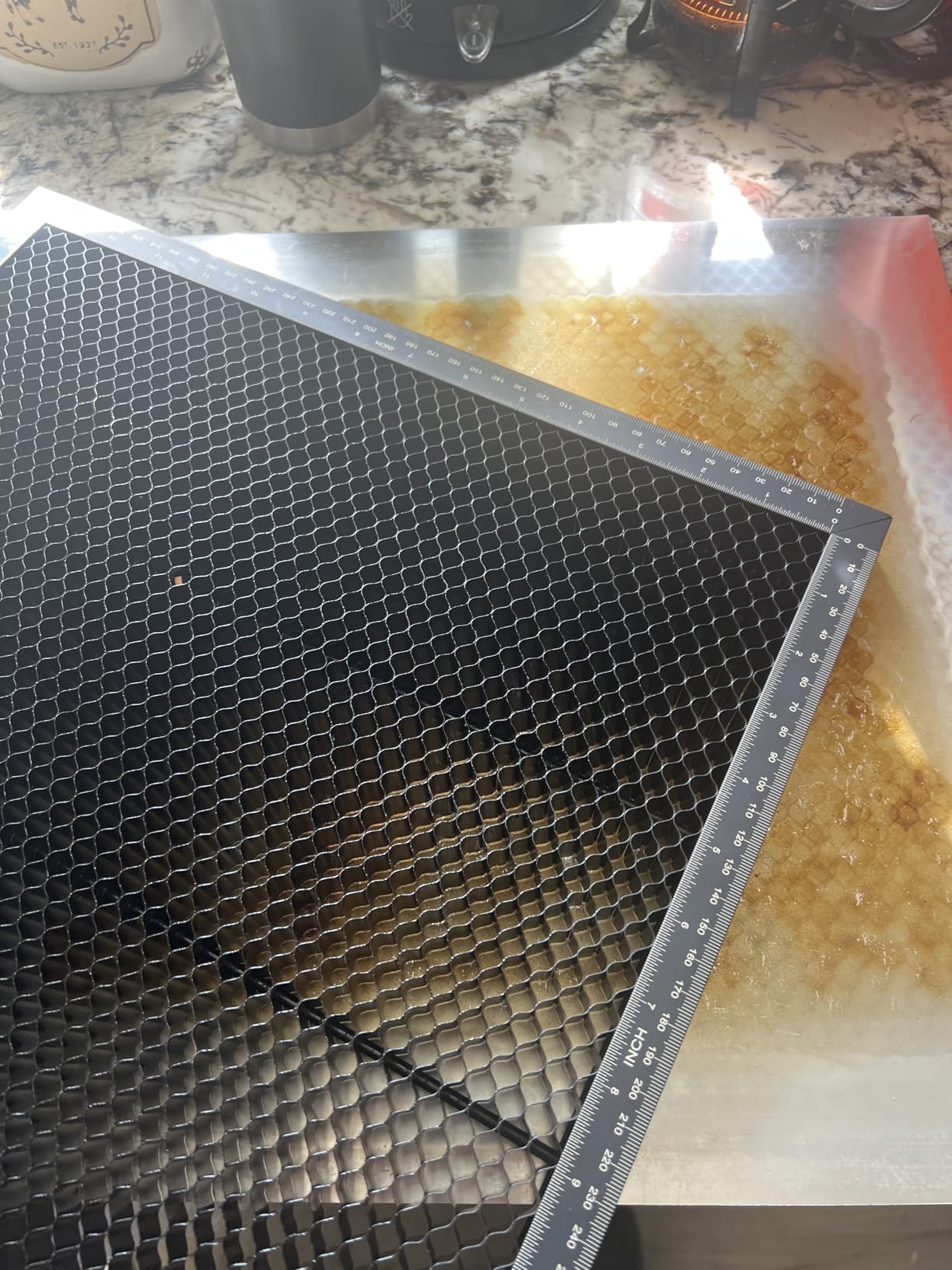 UniTak3D Honeycomb Laser Bed, Overall 300x300mm Working Area 10.24×10.24in customer photo 2