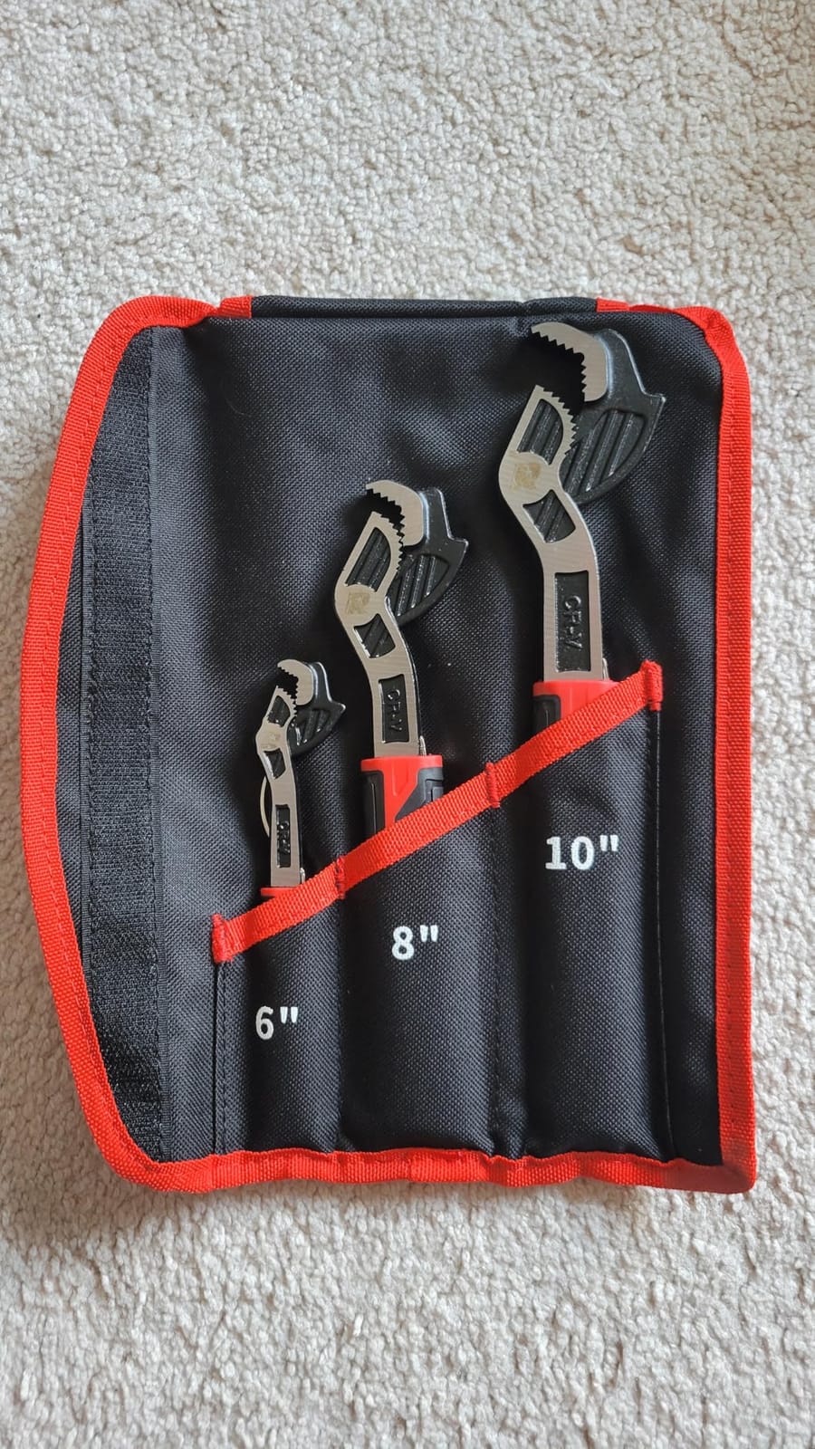 Rizom Pipe Wrench Set, 6” 8” 10” Self Adjusting Wrench, Plumbers Wrench with Self Tightening Function for 9/32”-1 3/8” (7-35mm) Pipe Fittings and Nuts customer photo 2