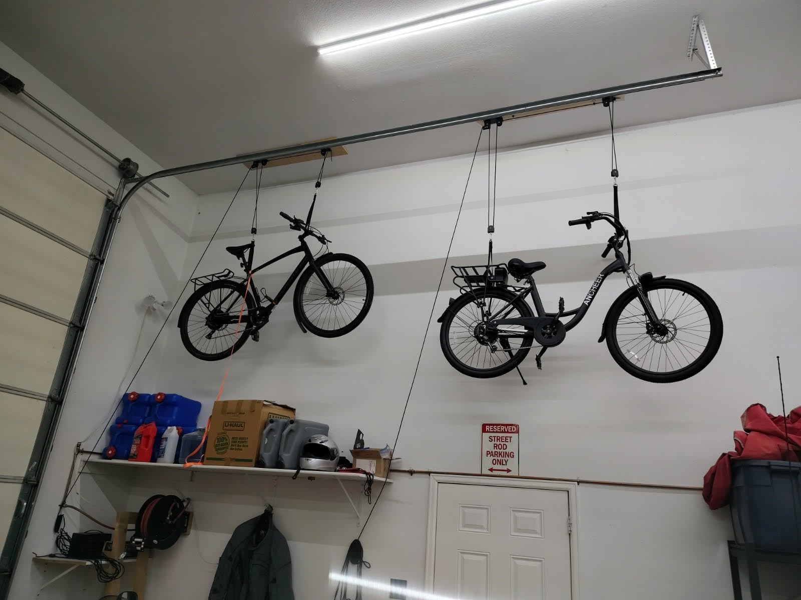 TRUSOON 2-Pack Bike Hoist, Heavy Duty Ebike Pulley System for Garage, 85lb customer photo 1