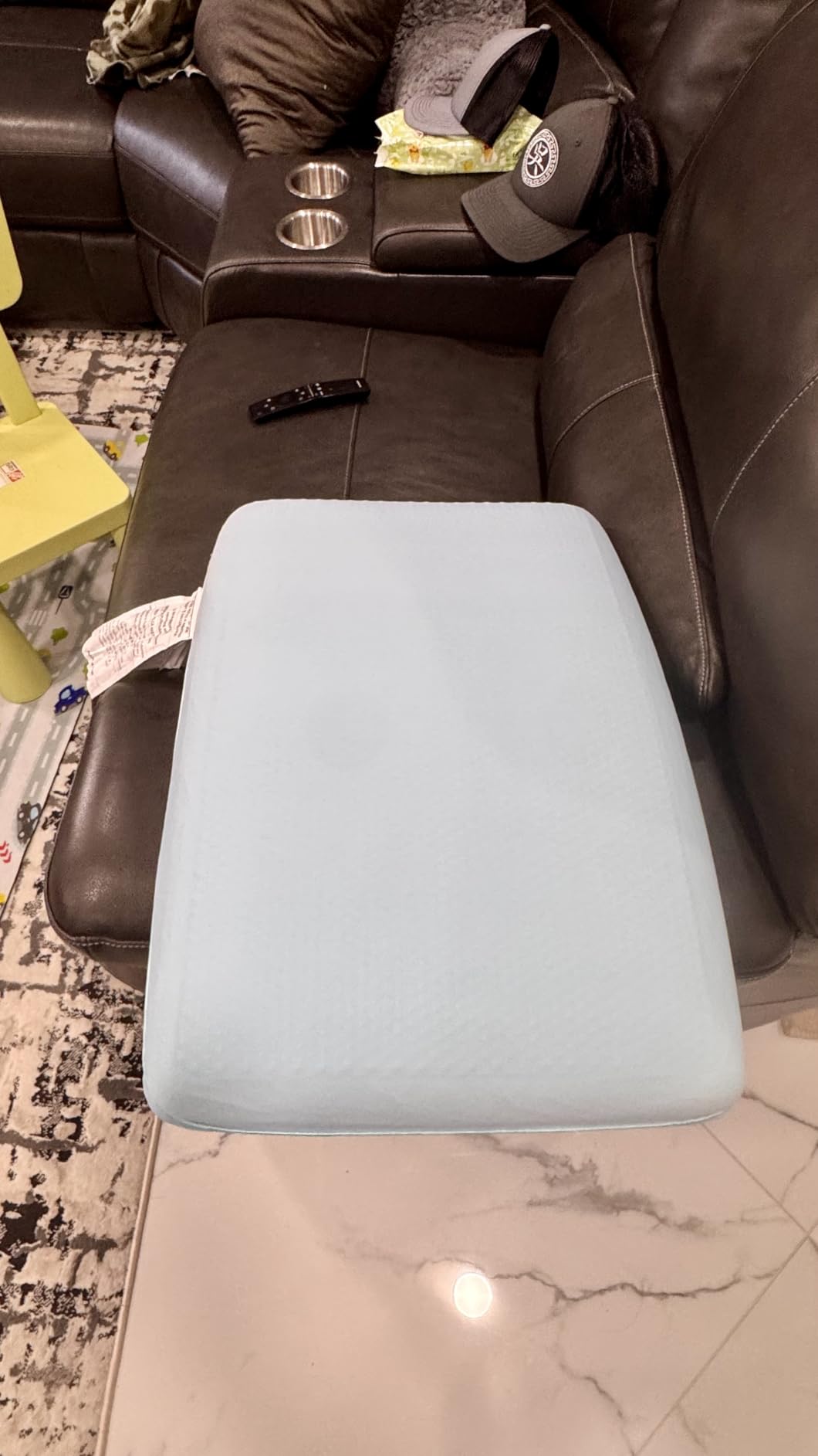 Cooling Gel Memory Foam Pillow for Hot & Side Sleepers, Neck Support, Blue customer photo 1