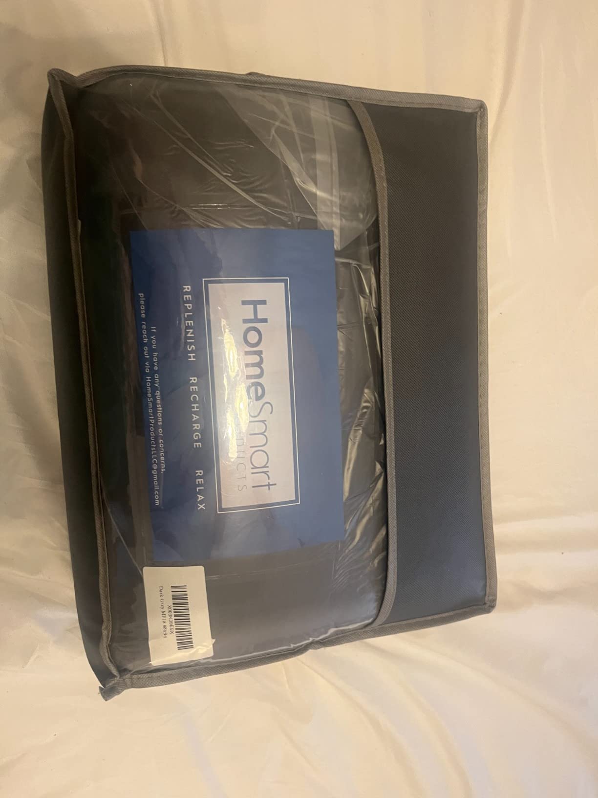 HomeSmart Weighted Cooling Blanket King Size 20 lbs, Soft Cooling Fabric customer photo 1