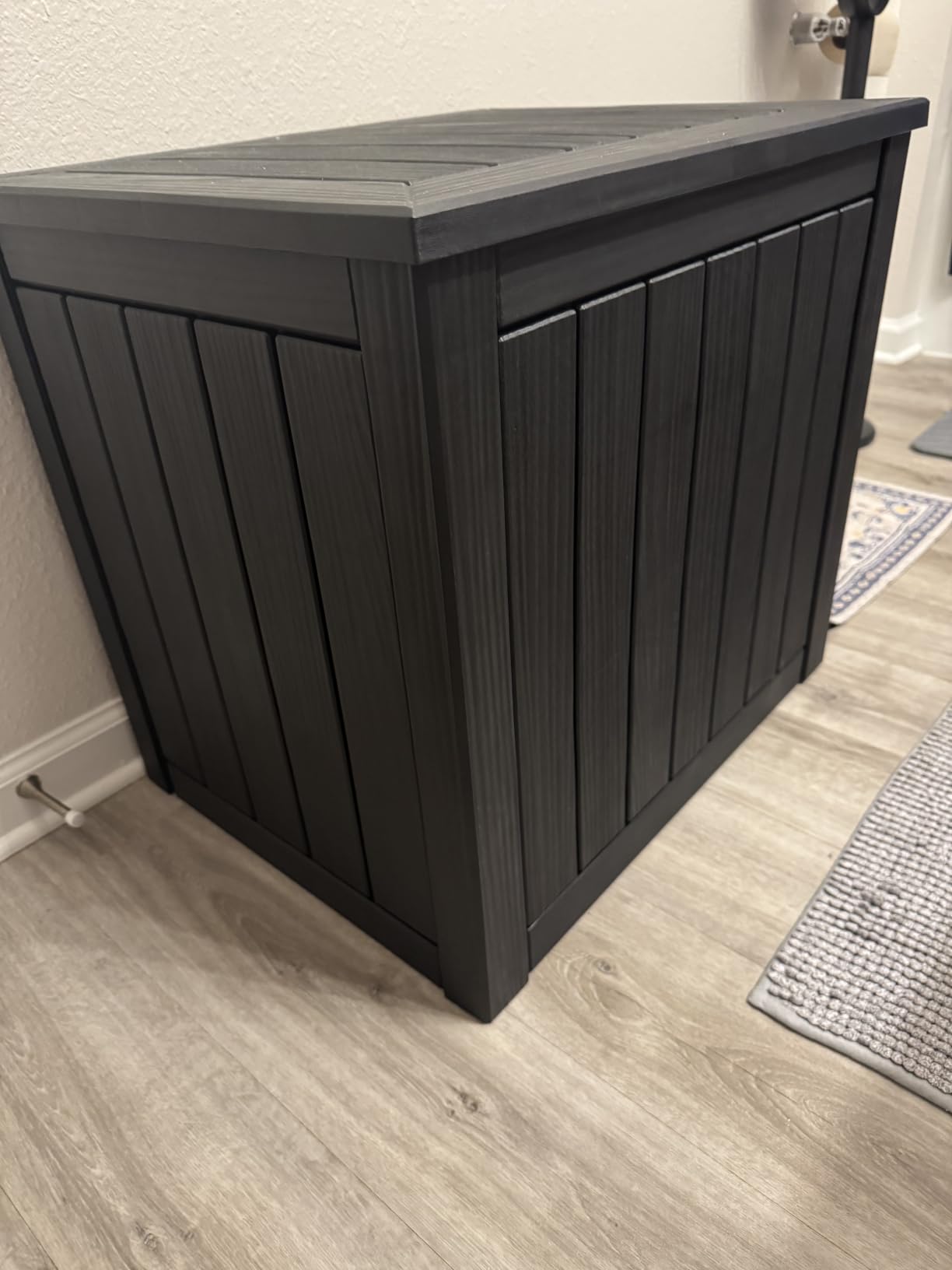 Cat Litter Box Enclosure, Black customer photo 2