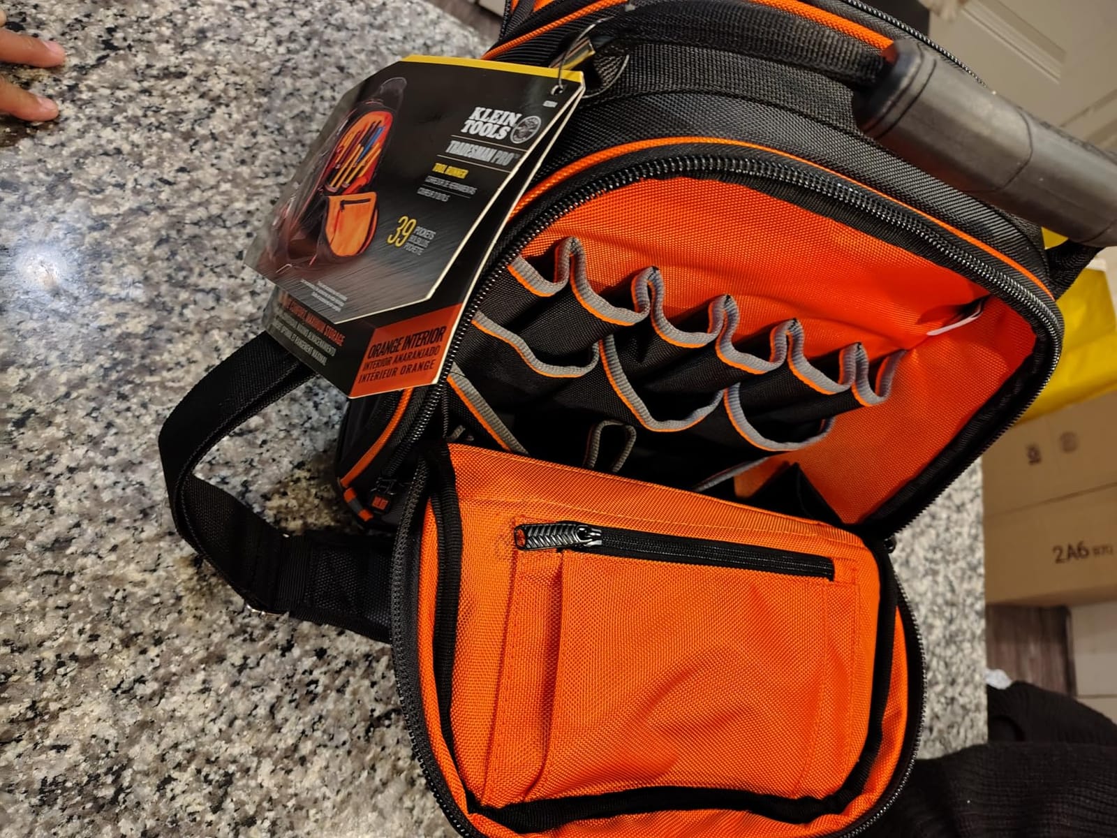Klein Tools 62804 Tool Runner Tool Bag Organizer for Electricians, HVAC, Plumbers, Technicians, 39 Pockets, Opens Both Sides customer photo 2