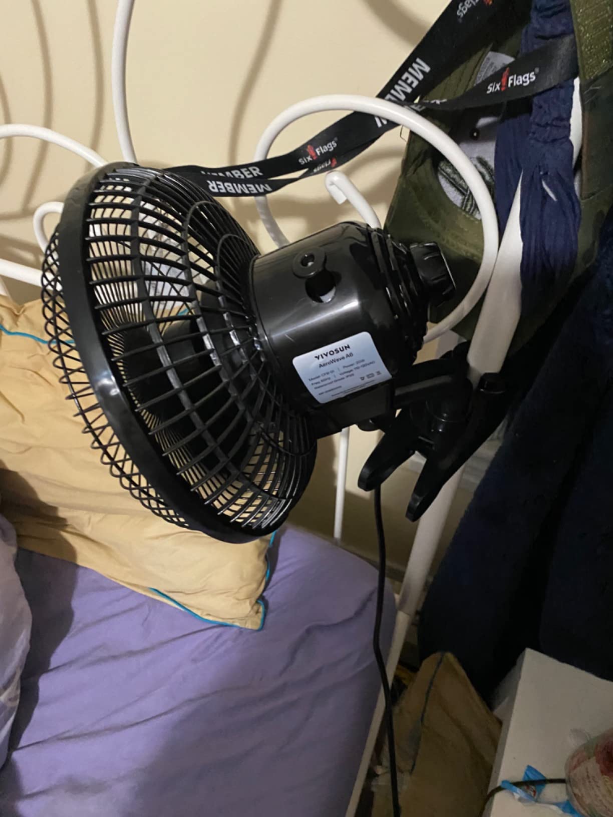 VIVOSUN AeroWave A6 Grow Tent Clip Fan, 6