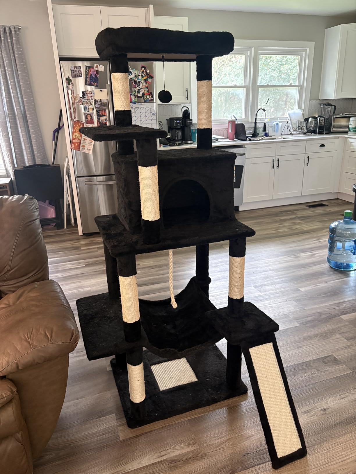 Cat Craft Cat Tree 63 Inch Cat Tower for Indoor Cats, Multi-Level Cat Tree for Large Cats 20 lbs+ Heavy Duty Cat Tower with Sisal Scratching Posts, Hammock, Condo and Extended Platform, Dark Grey customer photo 2