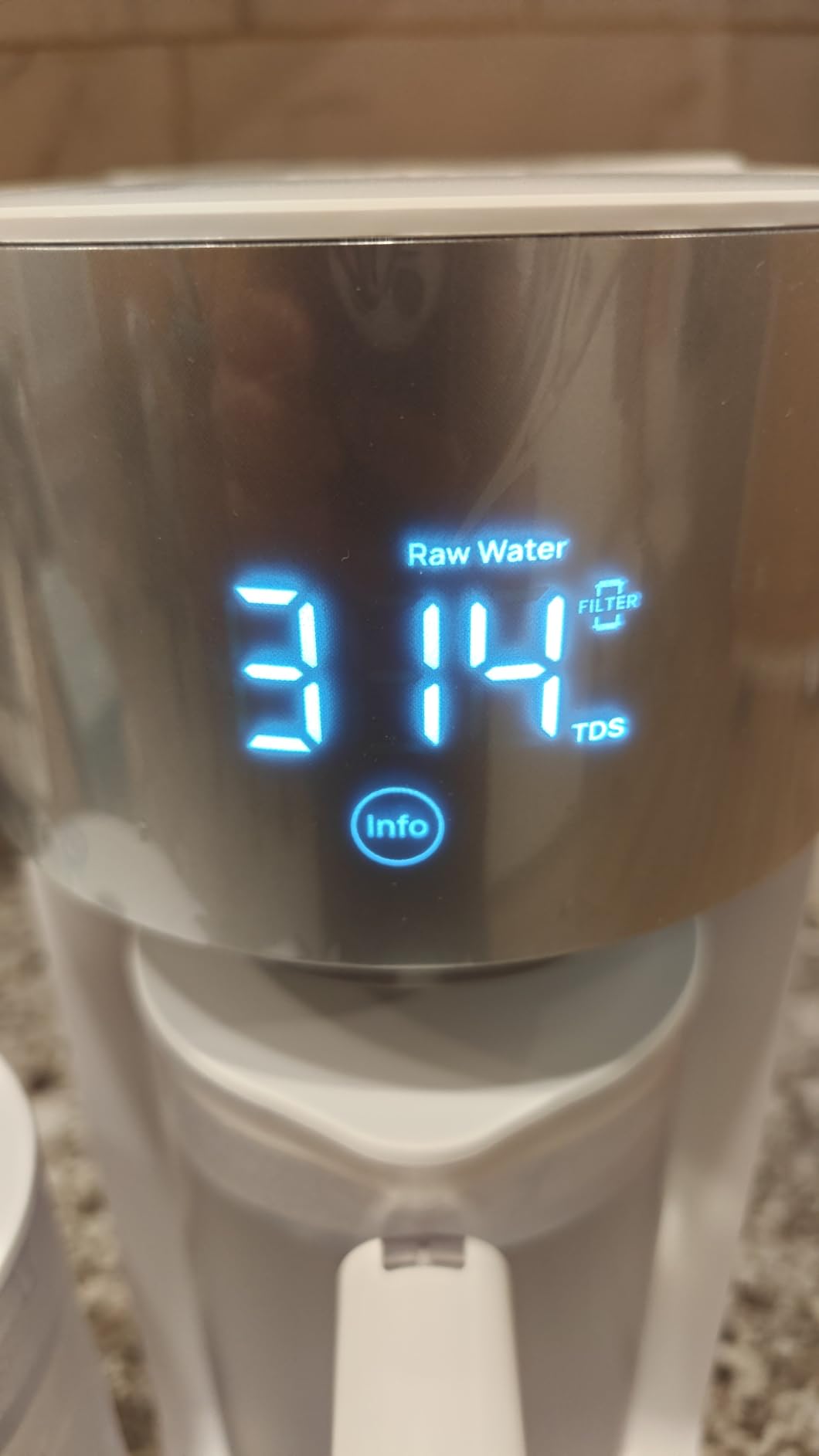 DREO Reverse Osmosis Water Filter Countertop, RO Filtration System, 3:1 Pure to Drain, TDS & Filter Life & Autofill Pitcher, Installation-Free, Self-Cleaning Water Purifier, RO Water Filter customer photo 1