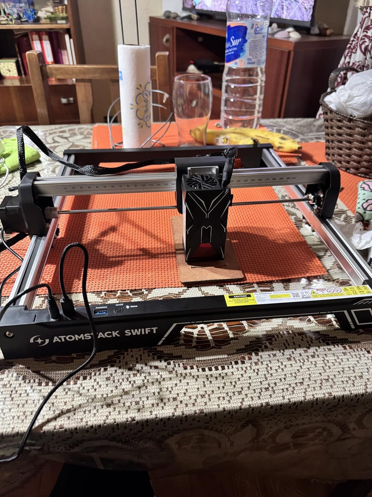 ATOMSTACK Swift Laser Engraver Machine, Powerful, Black, 3.5W Laser Cutter customer photo 1
