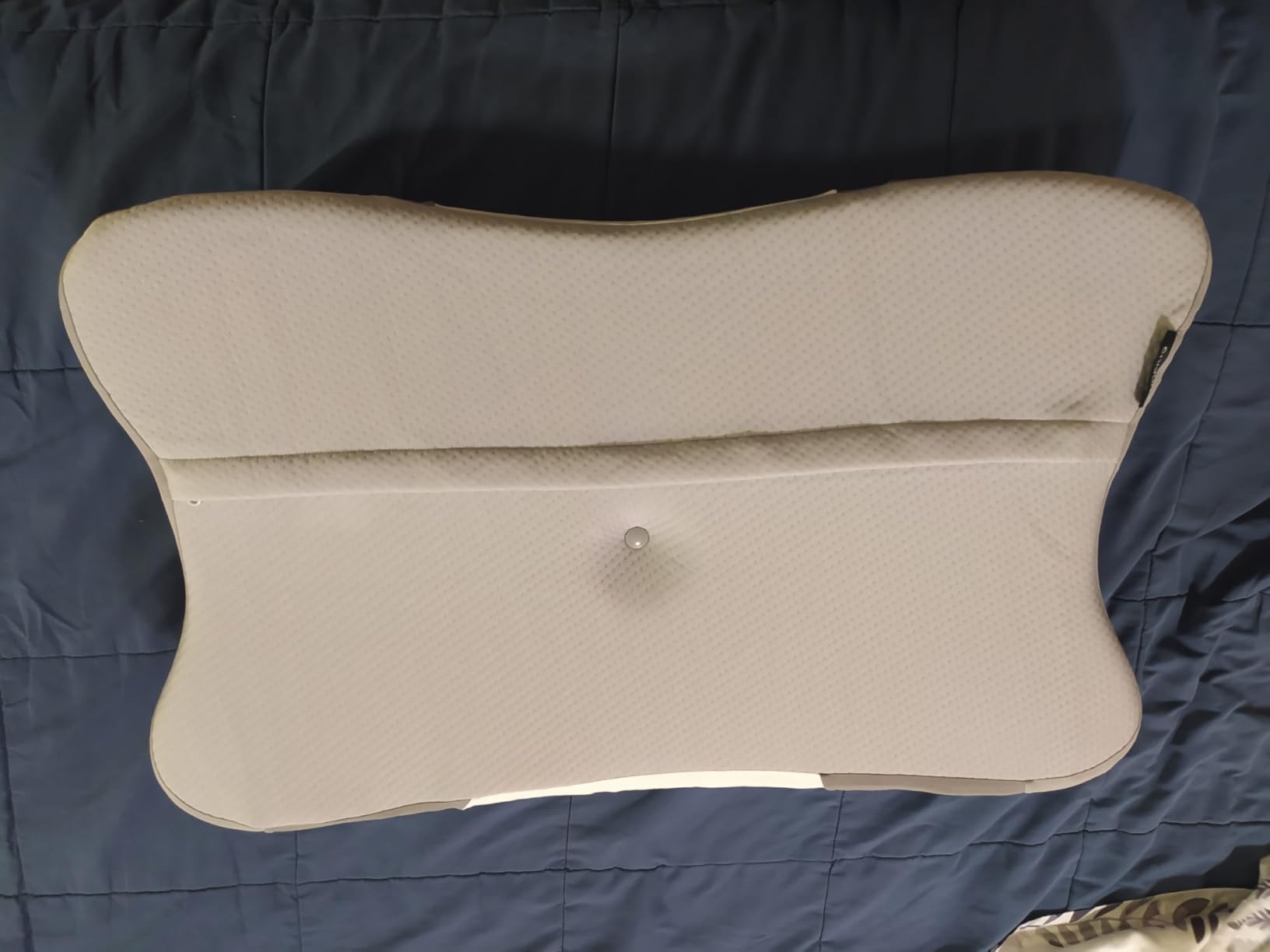 Cervical Pillow for Neck Pain Relief, Ergonomic Neck Pillow for Sleeping, Contour Side Sleeper Pillow for Neck Support, Orthopedic Cooling Memory Foam Pillows for Back Stomach Sleepers (Blue) customer photo 2