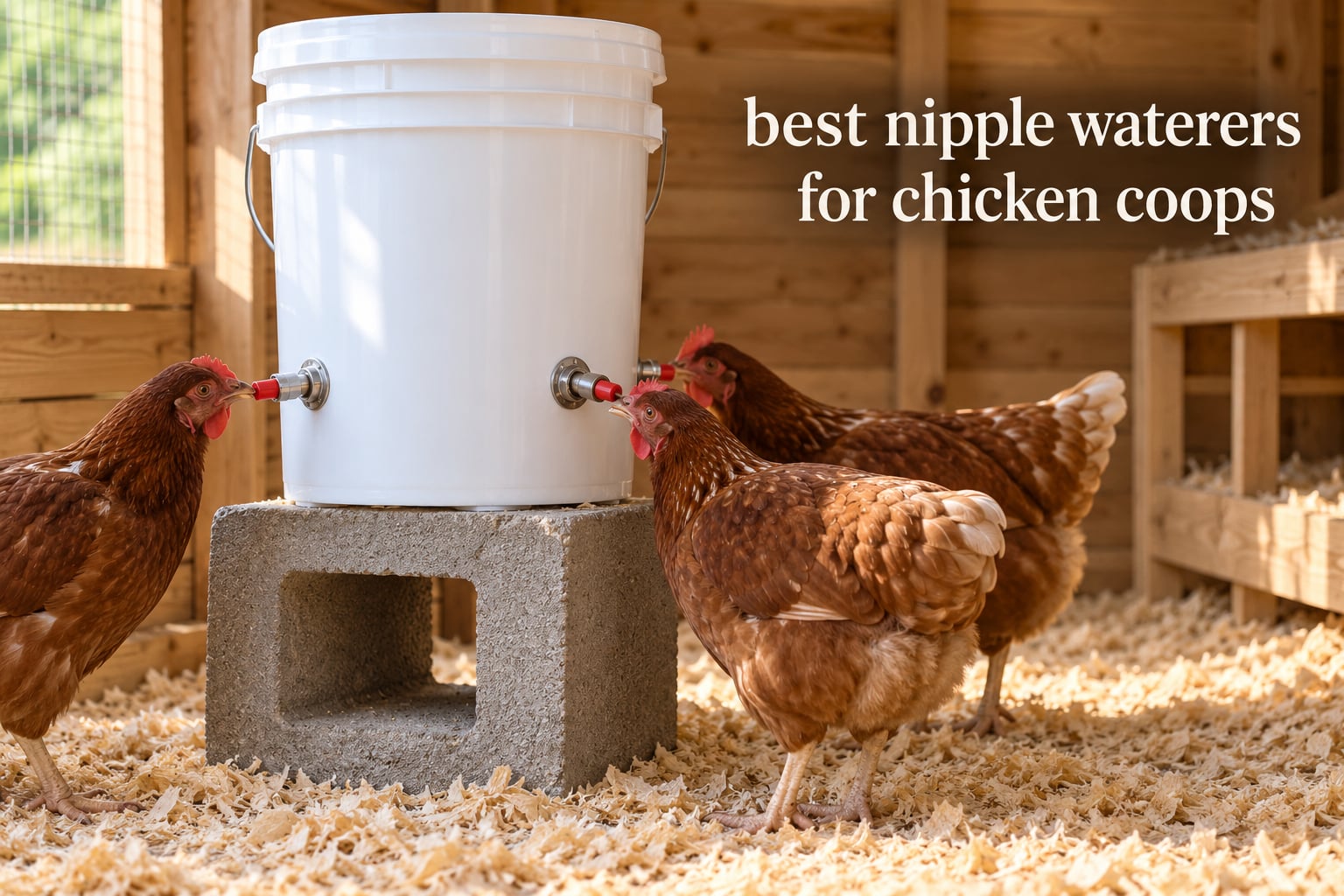 best nipple waterers for chicken coops
