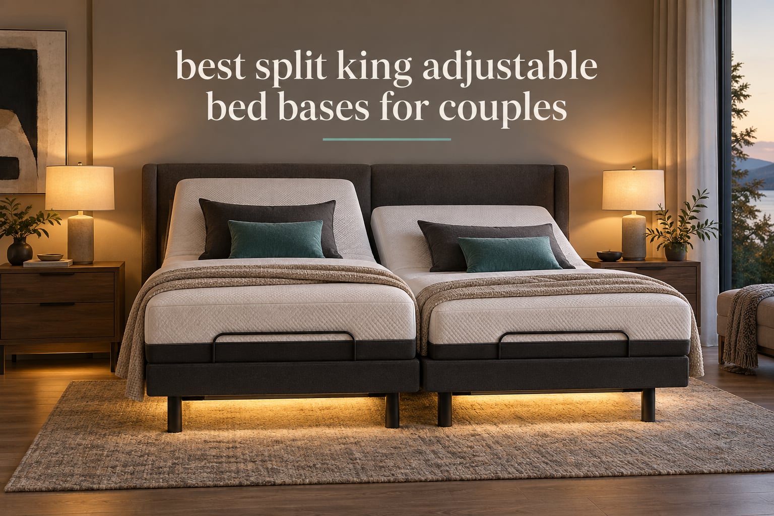 best split king adjustable bed bases for couples
