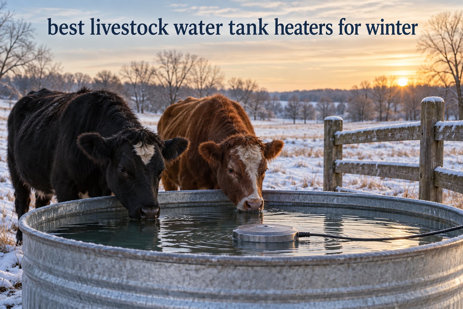 best livestock water tank heaters for winter