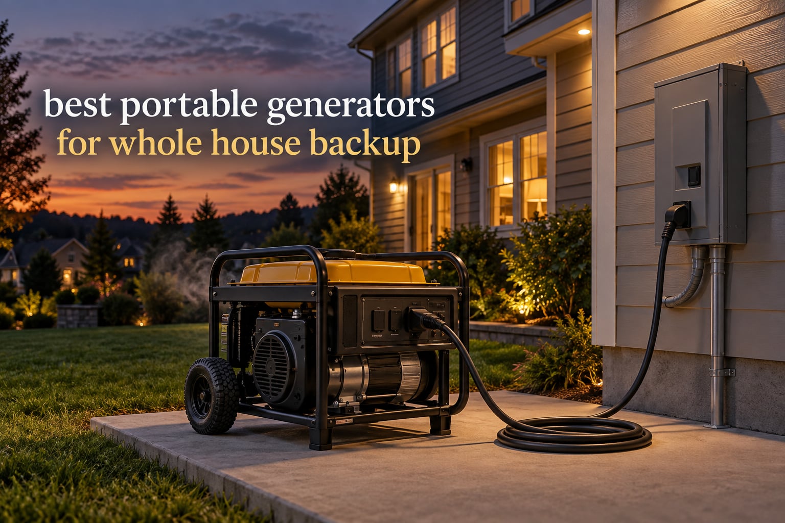 best portable generators for whole house backup
