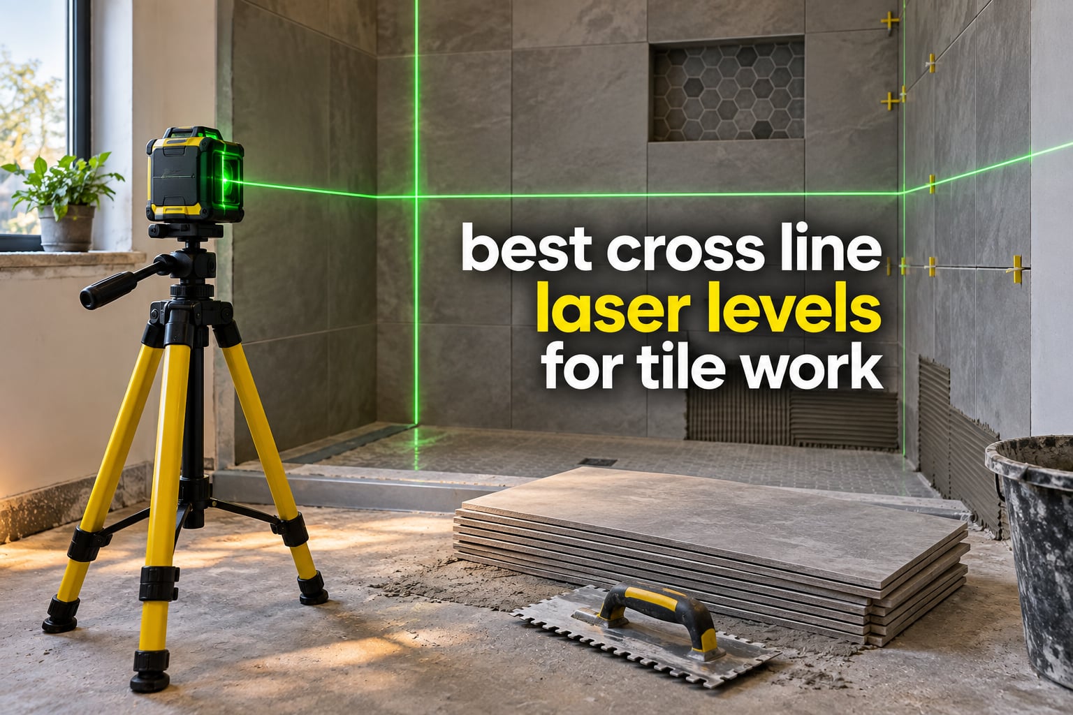 best cross line laser levels for tile work