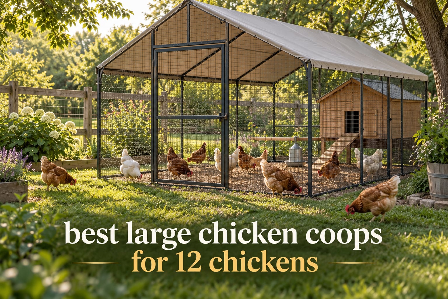 best large chicken coops for 12 chickens