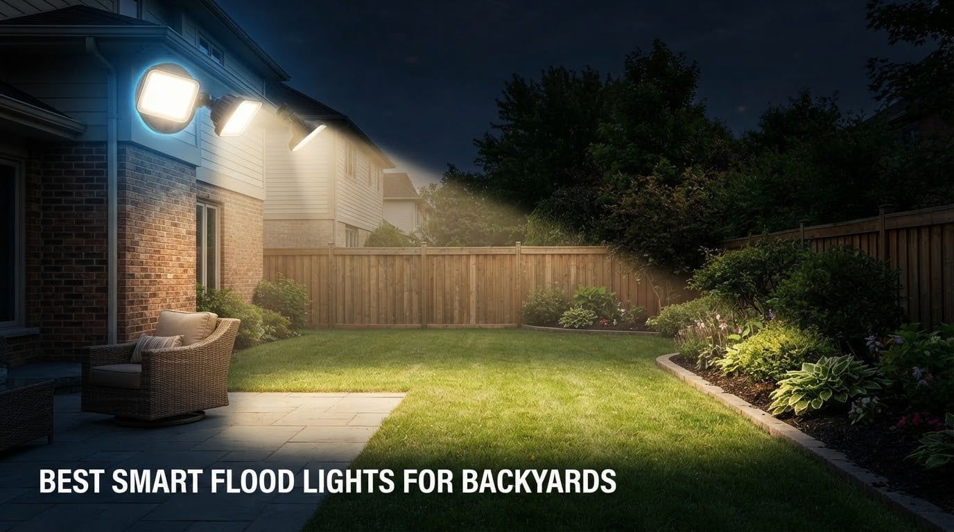 best smart flood lights for backyards