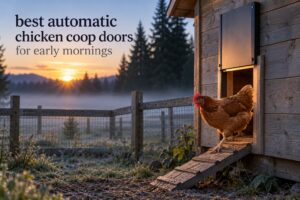 best automatic chicken coop doors for early mornings