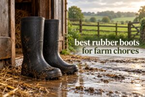 best rubber boots for farm chores