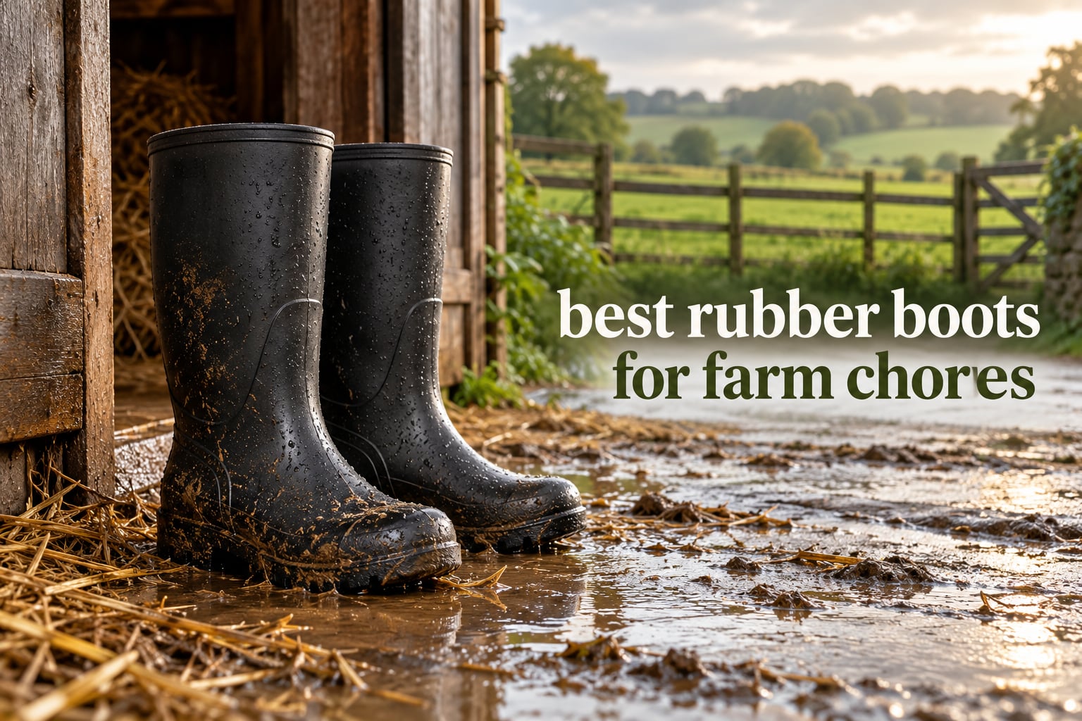 best rubber boots for farm chores