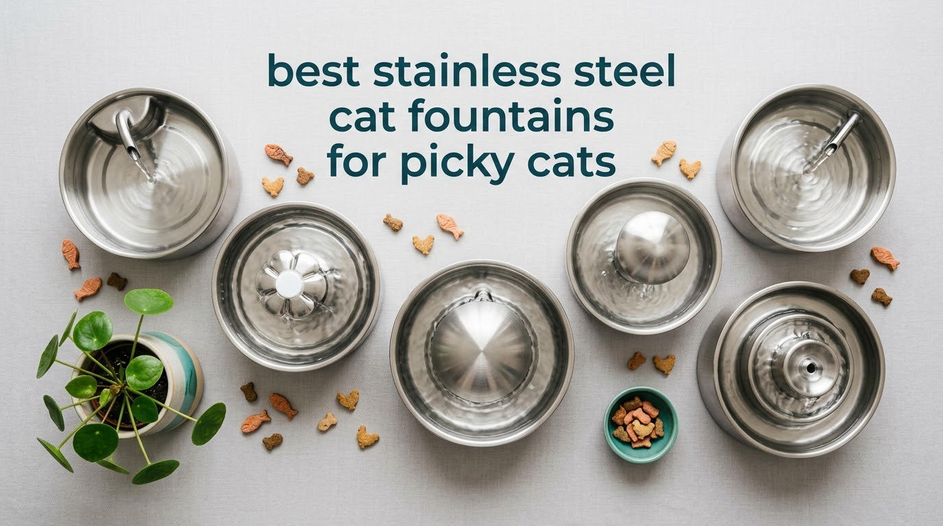 best stainless steel cat fountains for picky cats
