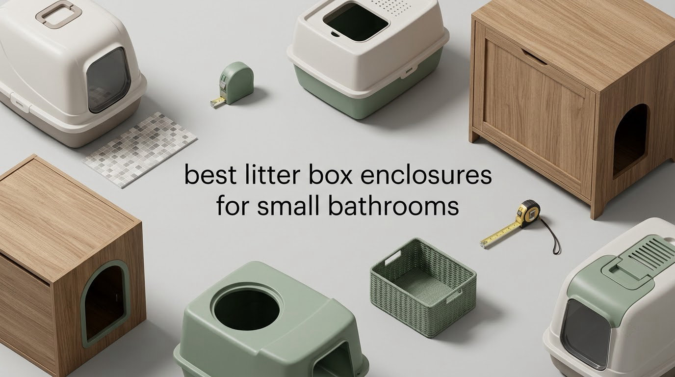 best litter box enclosures for small bathrooms