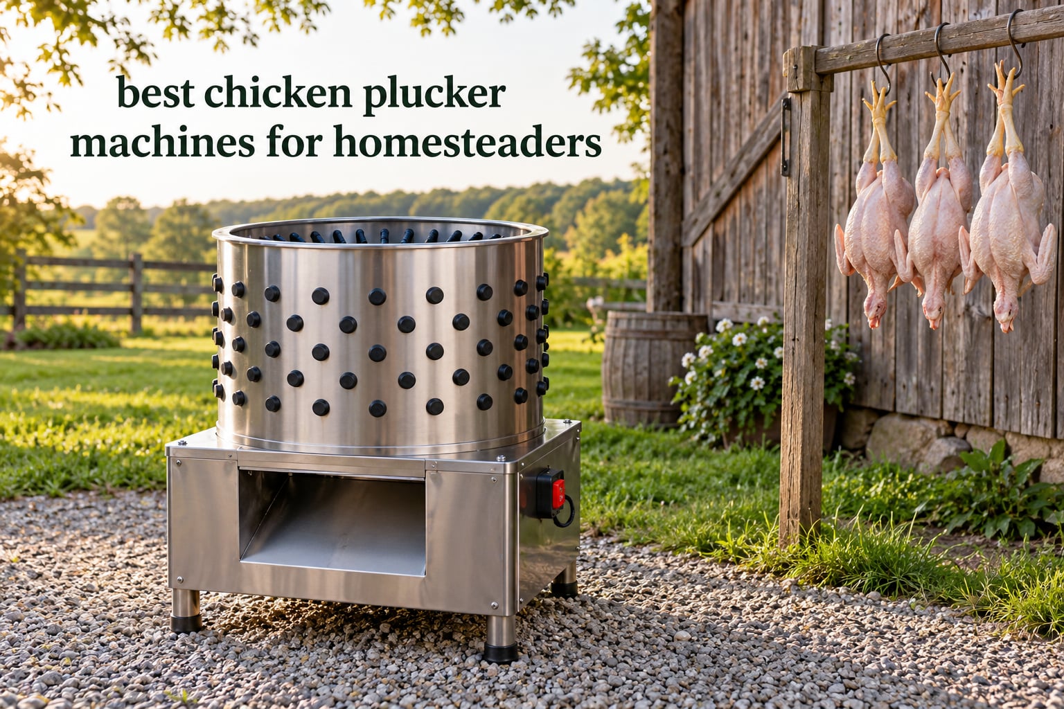 best chicken plucker machines for homesteaders