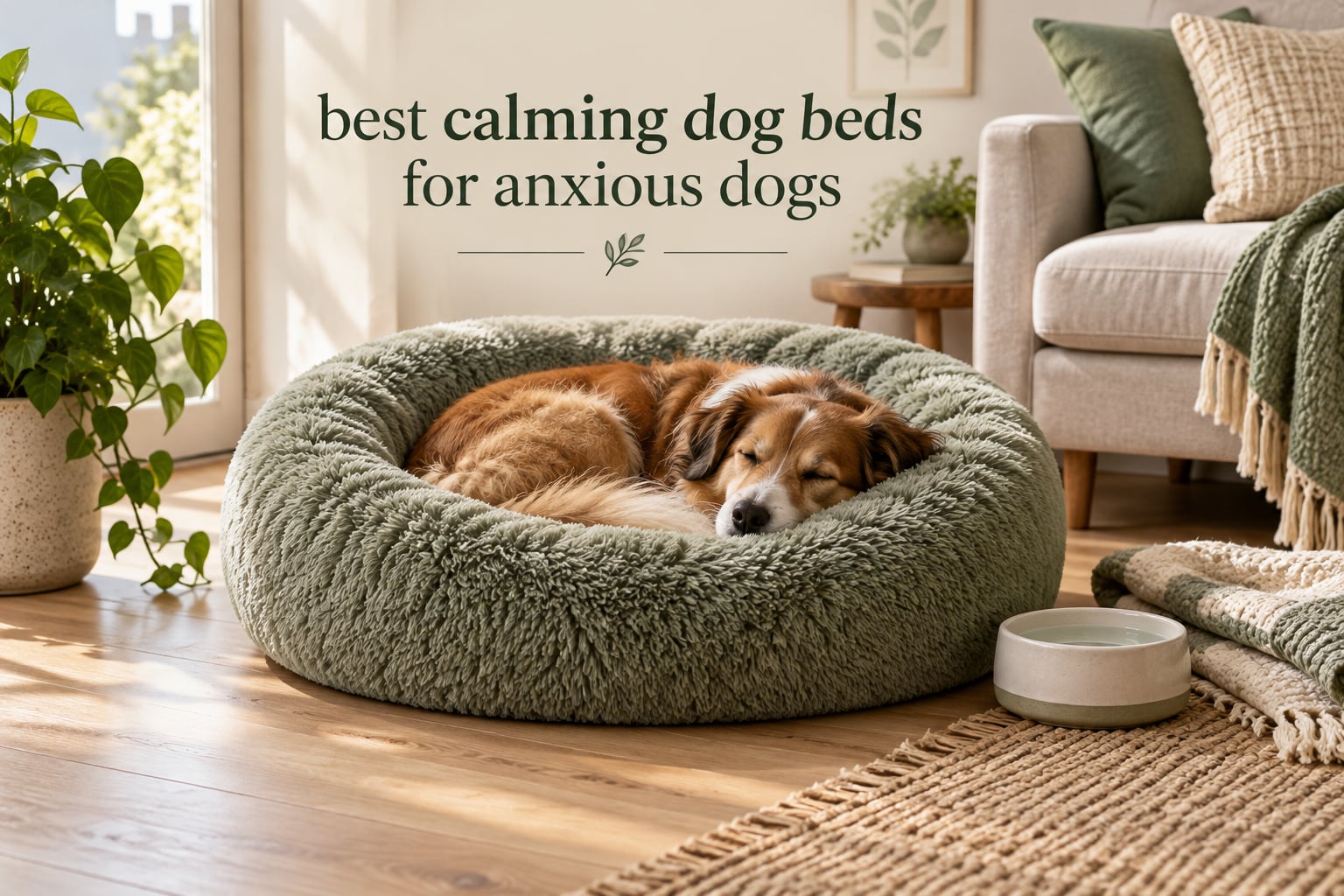 best calming dog beds for anxious dogs