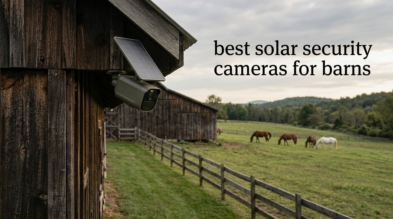 best solar security cameras for barns